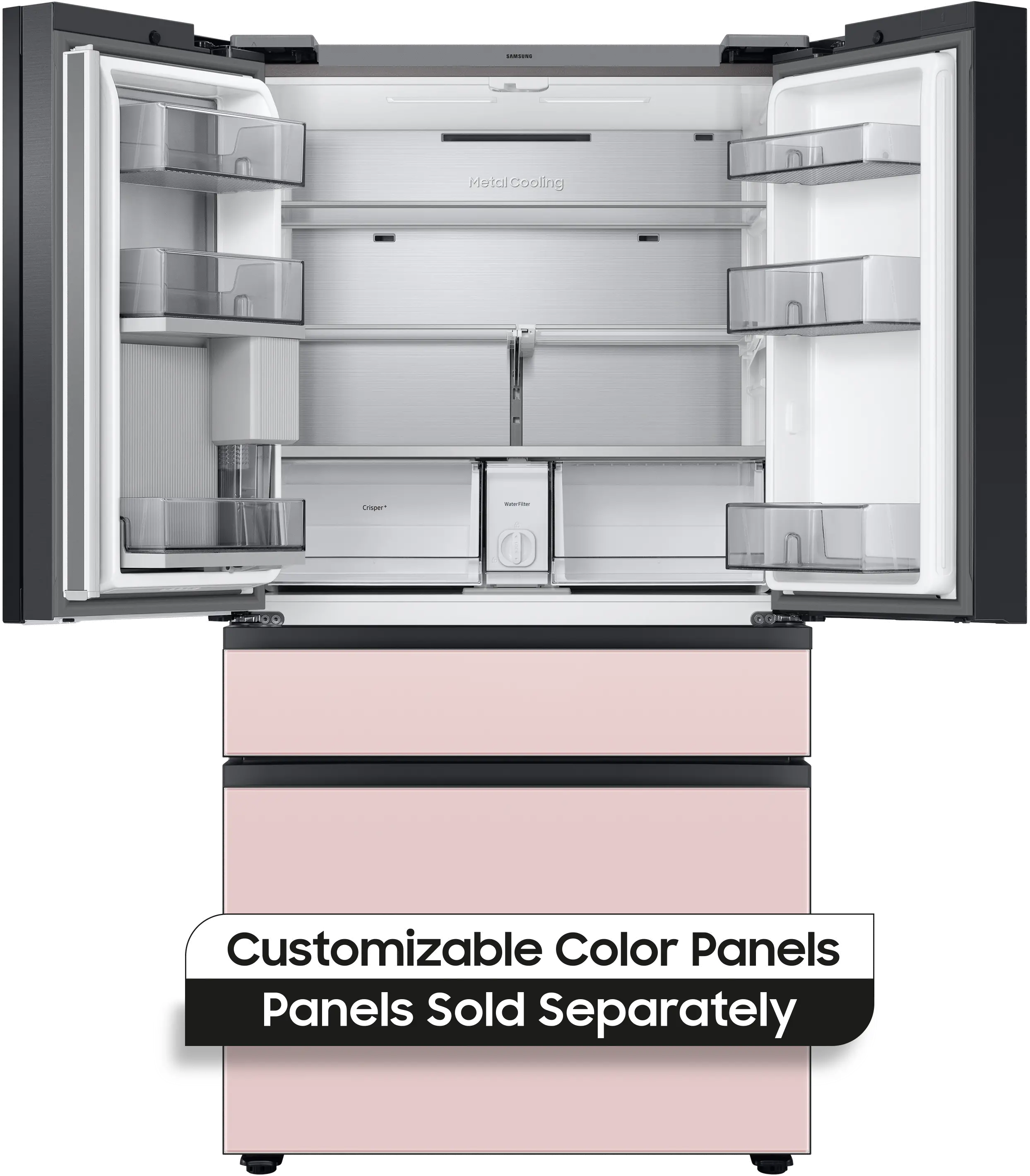 RF29BB8600AP Samsung Bespoke 29 cu ft 4 Door Refrigerator - Panel Ready-3