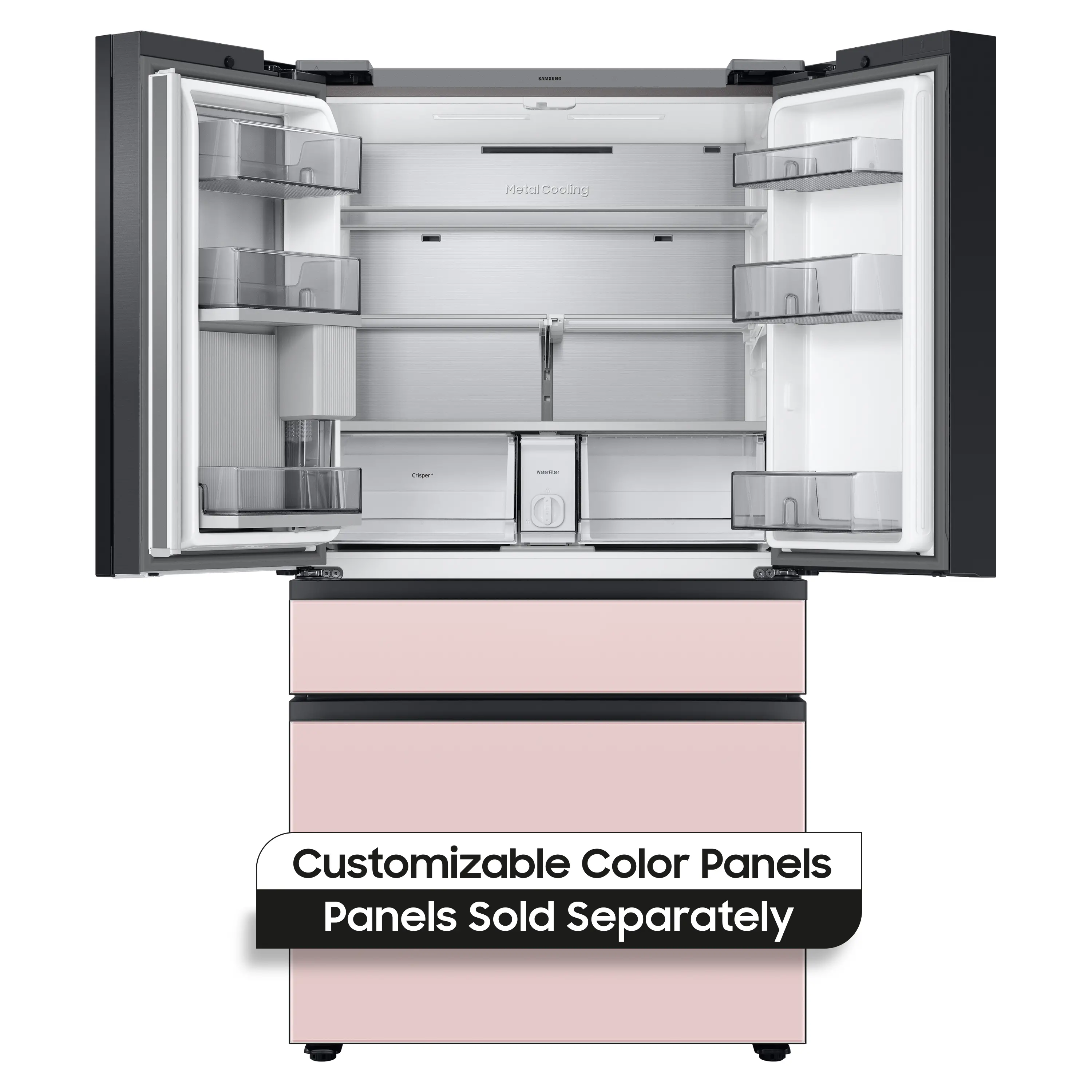 RF29BB8600AP Samsung Bespoke 29 cu ft 4 Door Refrigerator - Panel Ready-3