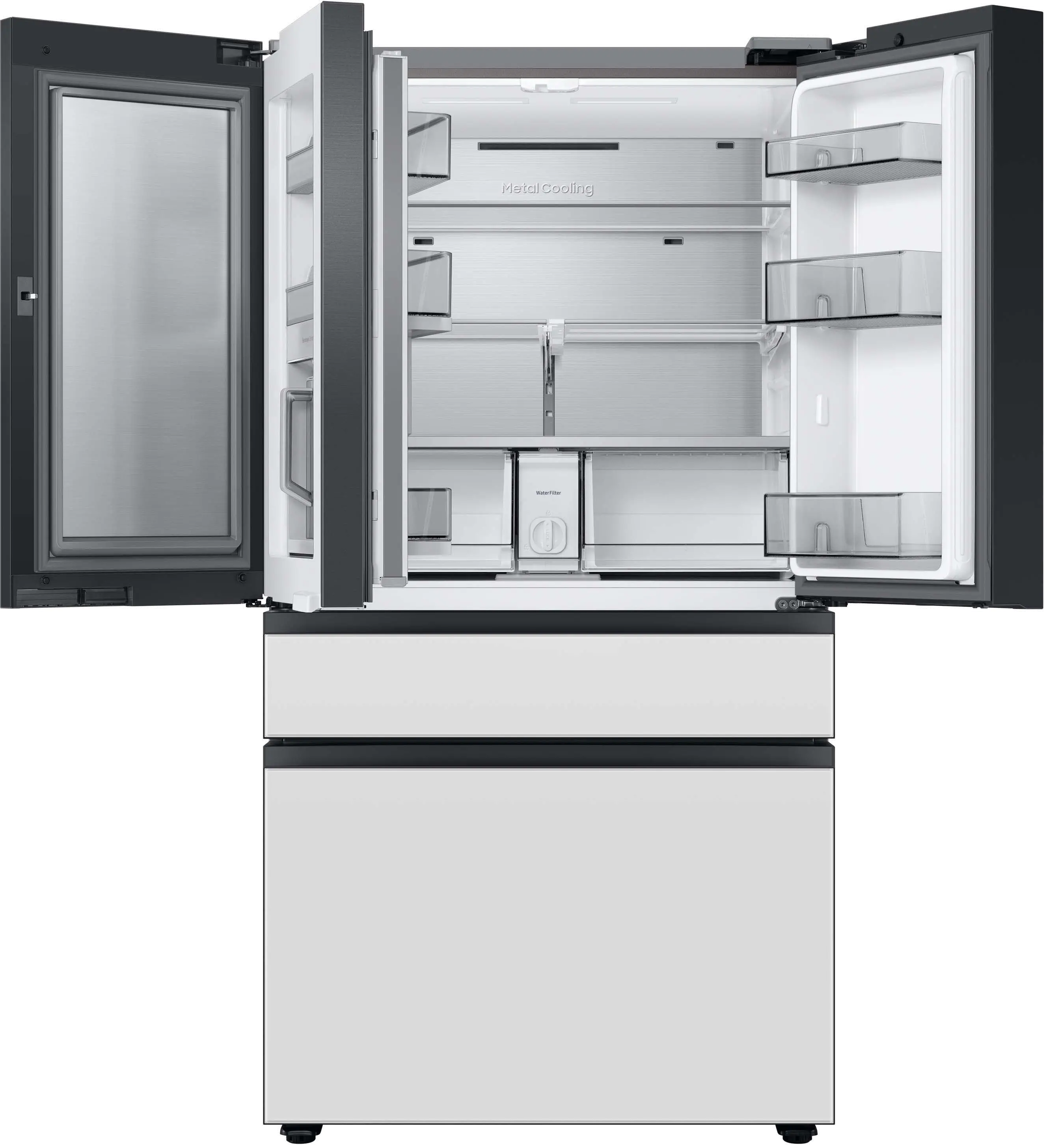 RF29BB86004M Samsung Bespoke 29 cu ft 4 Door Refrigerator - Morning Blue Glass-5
