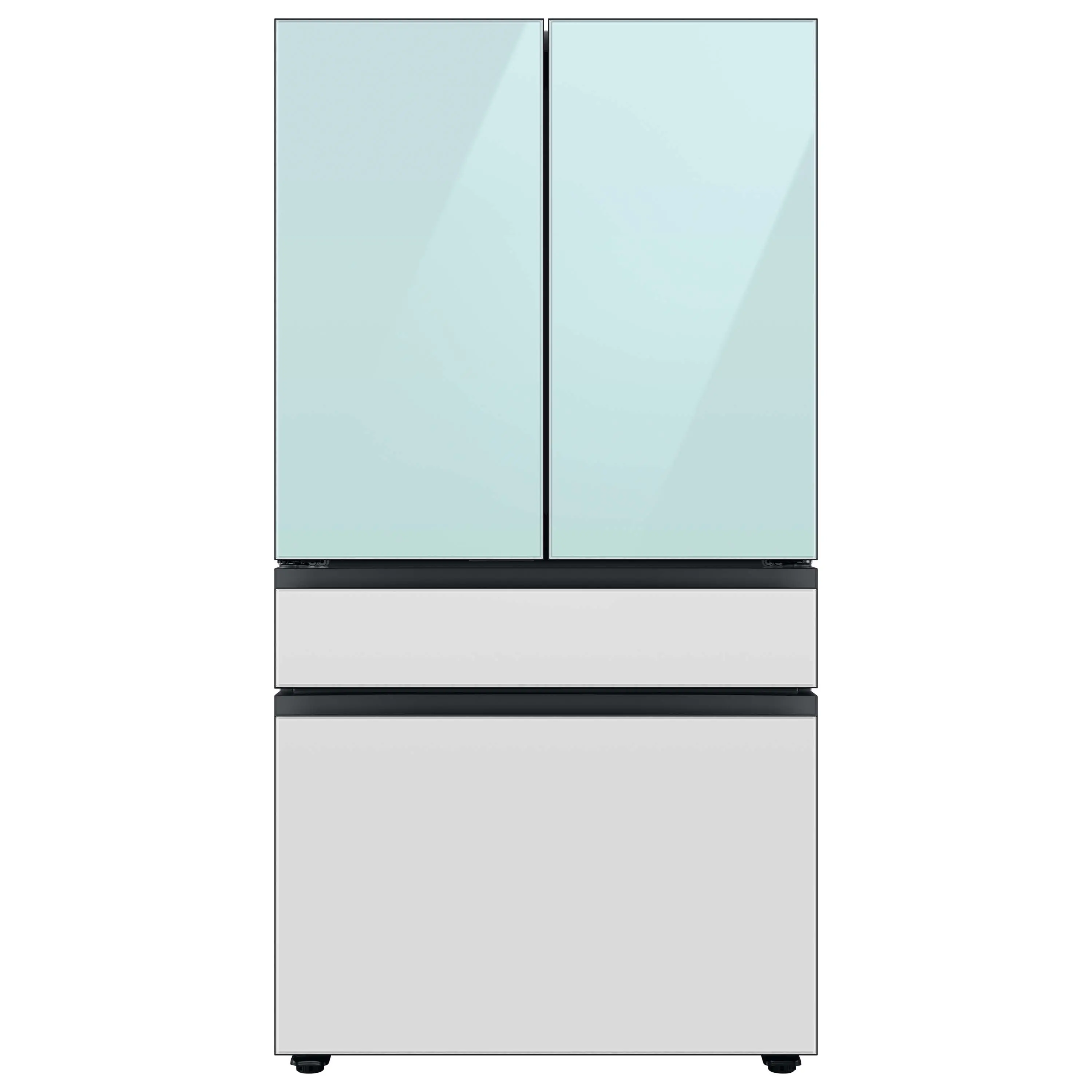 RF29BB86004M Samsung Bespoke AI 29 Cu Ft 4‑Door Flex™ Refrigerator – Morning Blue Glass-1