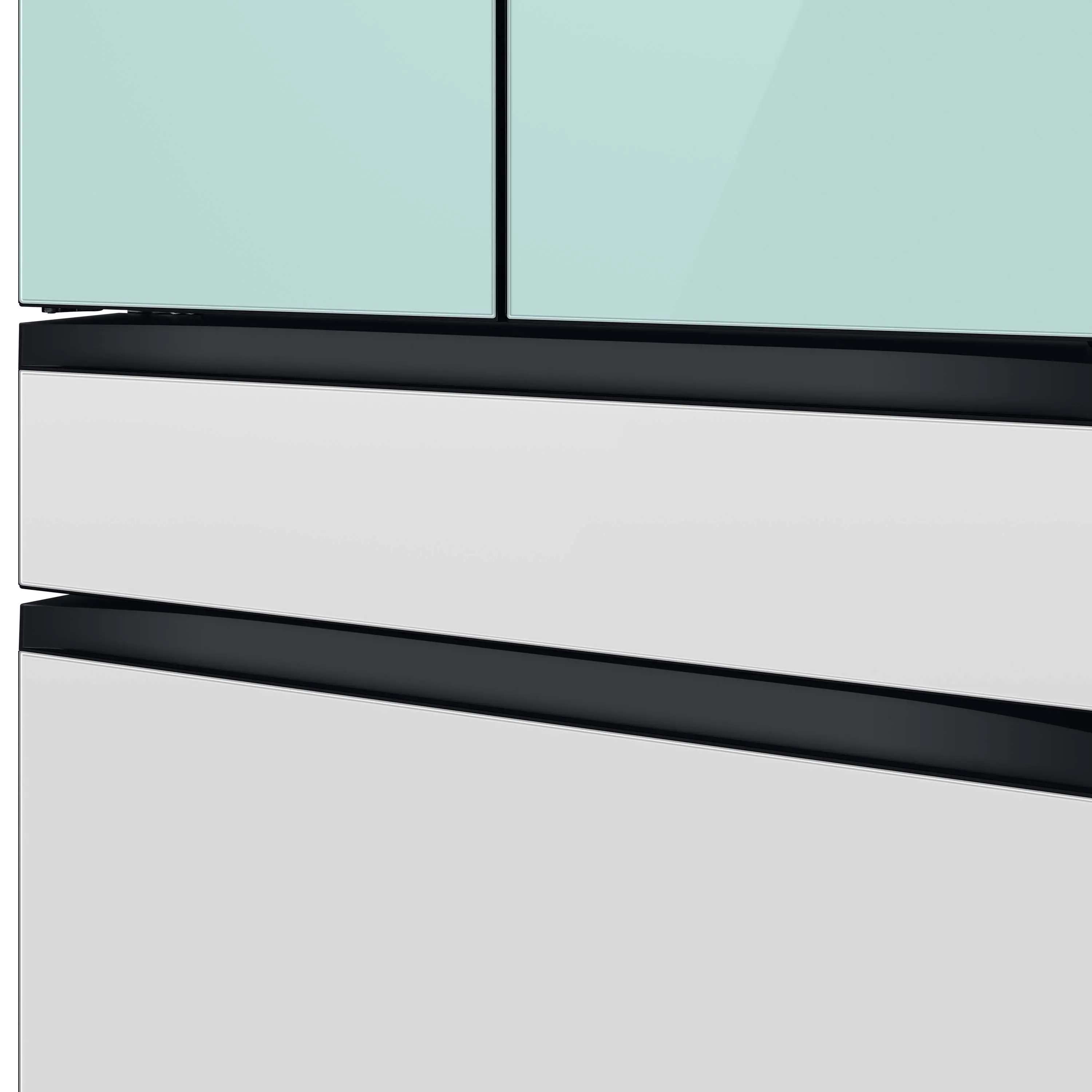 RF29BB86004M Samsung Bespoke AI 29 Cu Ft 4‑Door Flex™ Refrigerator – Morning Blue Glass-11