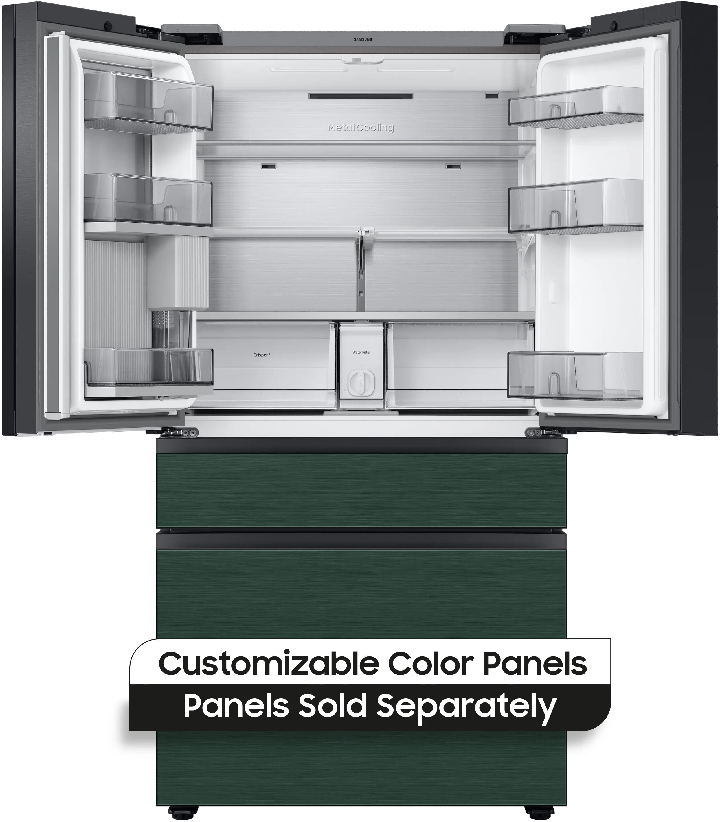 RF23BB8600AP Samsung Bespoke 23 cu ft 4 door French Door Refrigerator - Counter Depth Panel Ready-3