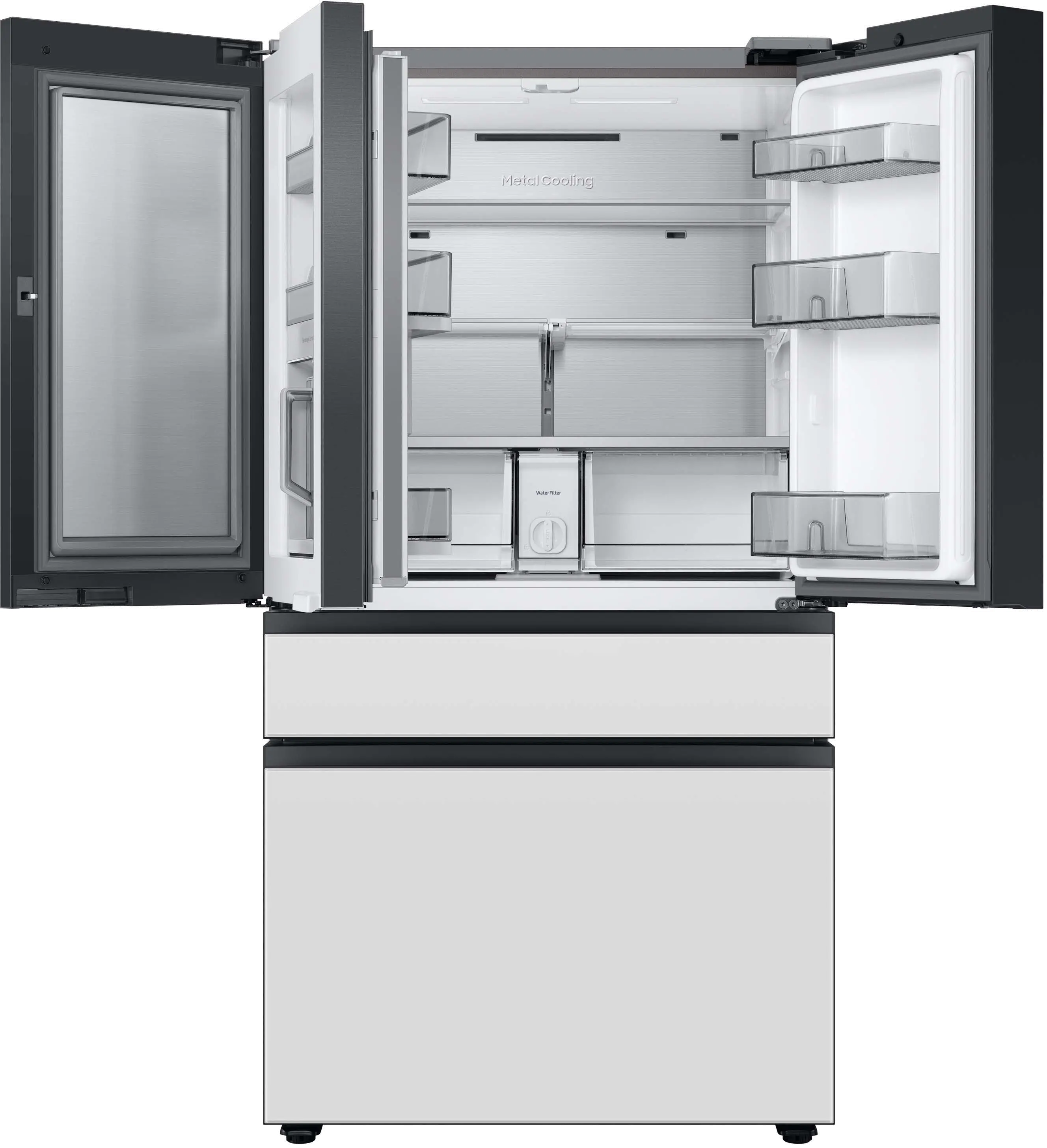 RF23BB8600AP Samsung Bespoke 23 cu ft 4 door French Door Refrigerator - Counter Depth Panel Ready-7
