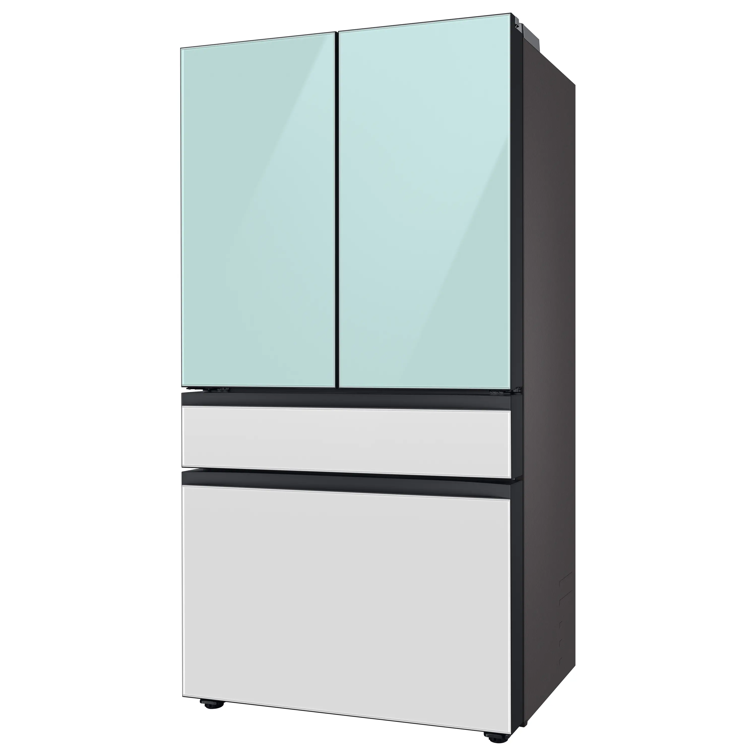 RF23BB86004M Samsung Bespoke 23 cu ft 4 door French Door Refrigerator - Counter Depth Blue and White Glass-13
