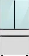 RF23BB86004M Samsung Bespoke 23 cu ft 4 door French Door Refrigerator - Counter Depth Blue and White Glass