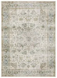 Charleston 2 x 3 Ivory Washable Area Rug