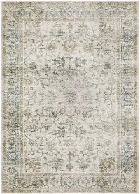 Charleston 8 x 10 Ivory Washable Area Rug