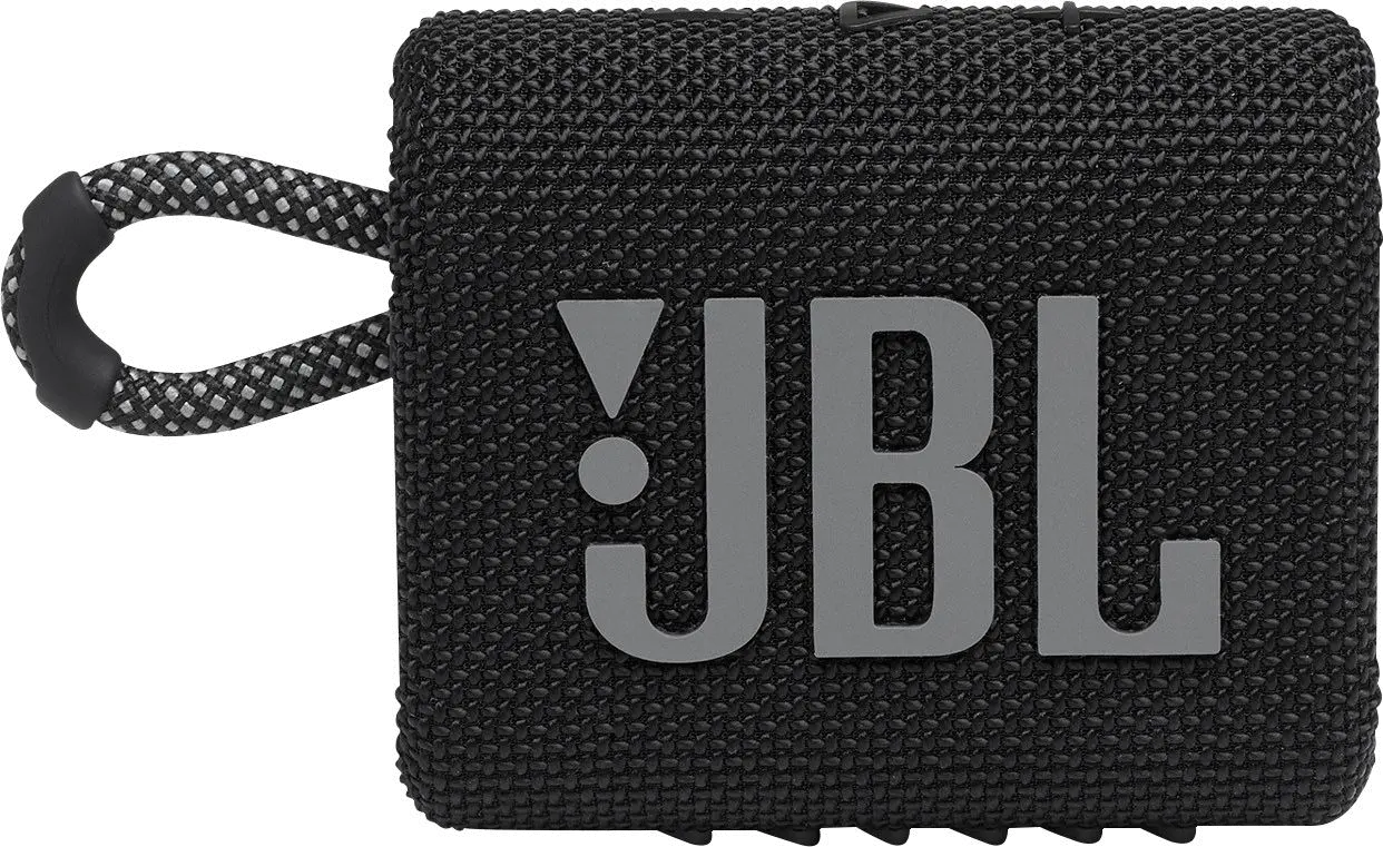 JBLGO3BLKAM JBL - GO3 Portable Waterproof Wireless Speaker - Black-1