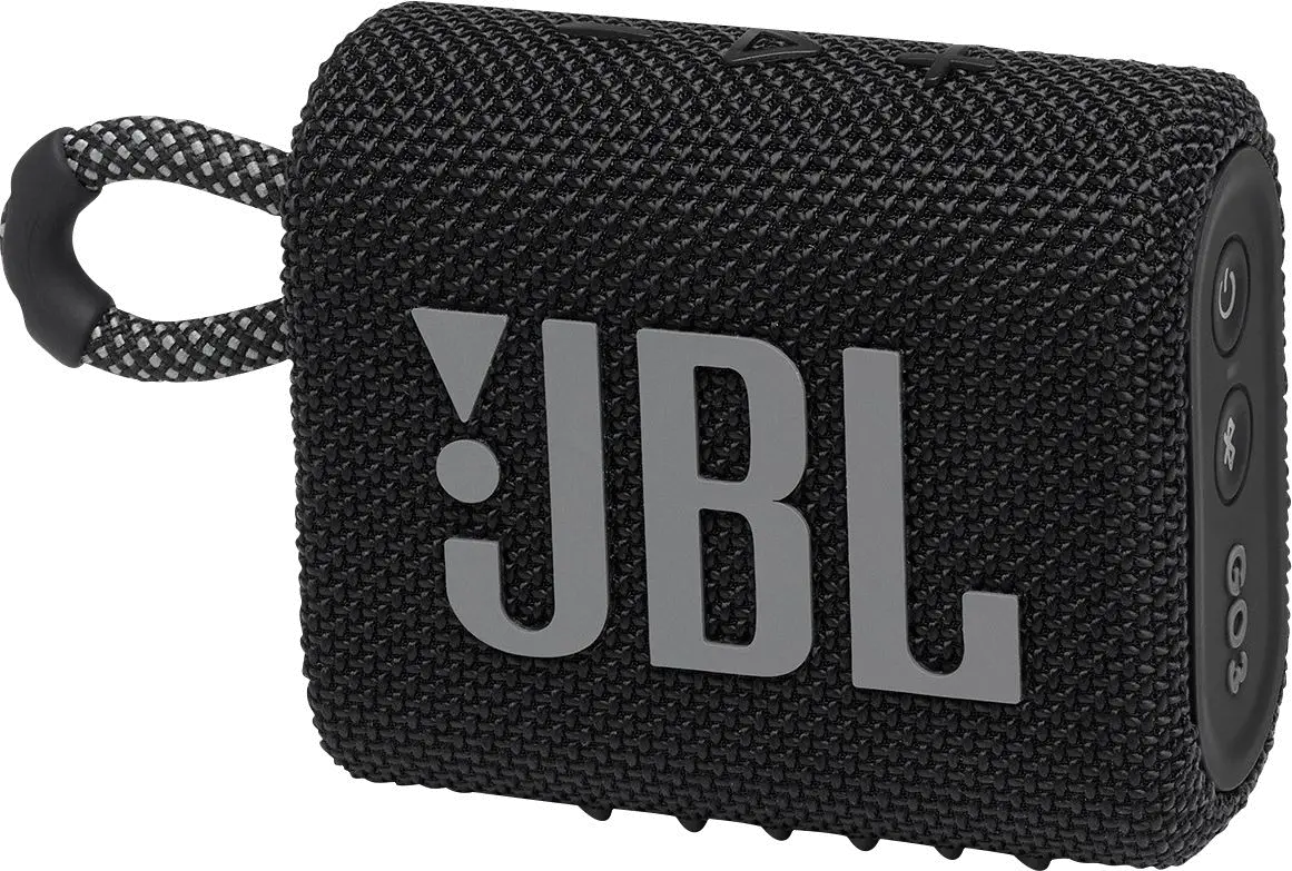 JBLGO3BLKAM JBL - GO3 Portable Waterproof Wireless Speaker - Black-3