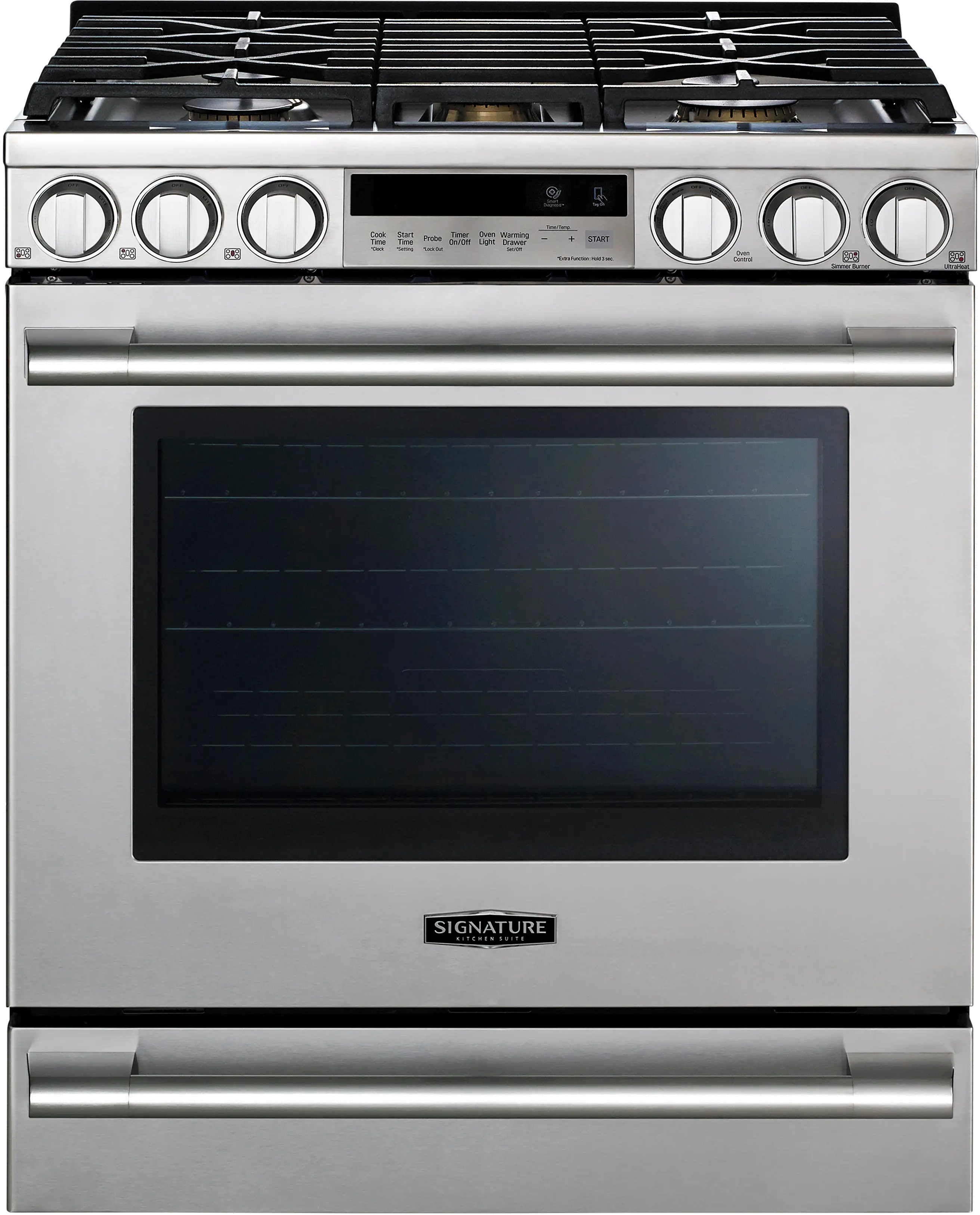 LG Signature Kitchen 30  Slide-In Gas Range - Stainless Steel-1