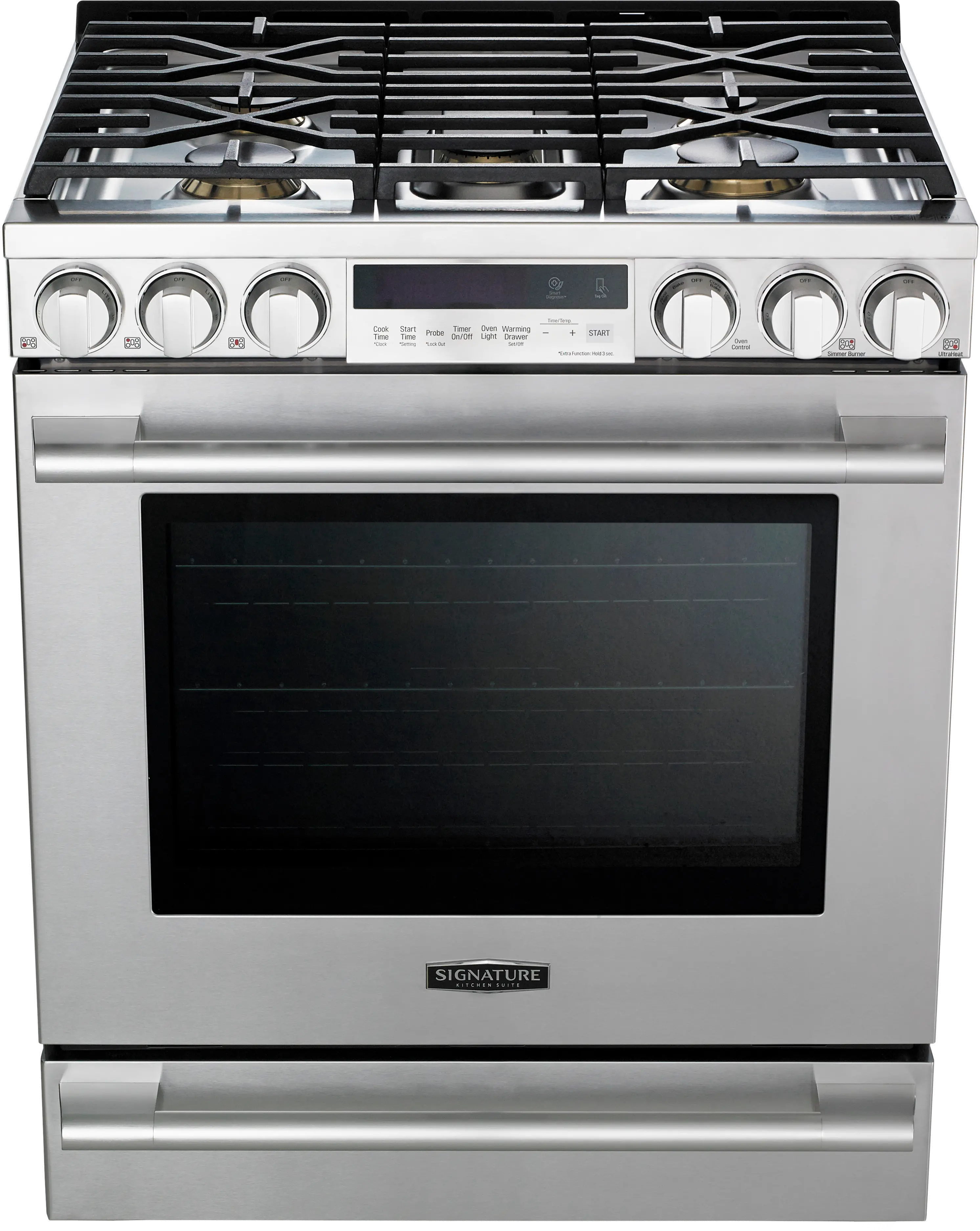 LG Signature Kitchen 30  Slide-In Gas Range - Stainless Steel-10