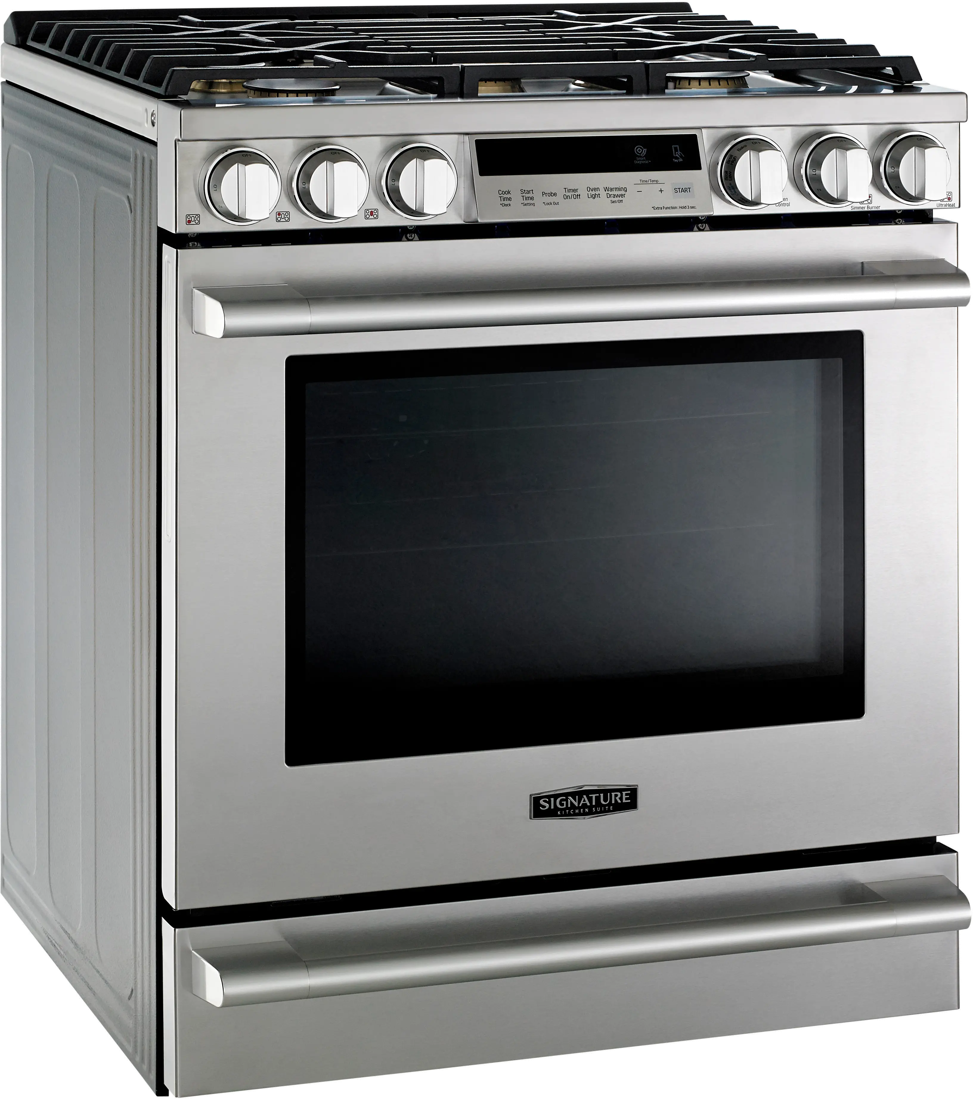 LG Signature Kitchen 30  Slide-In Gas Range - Stainless Steel-11