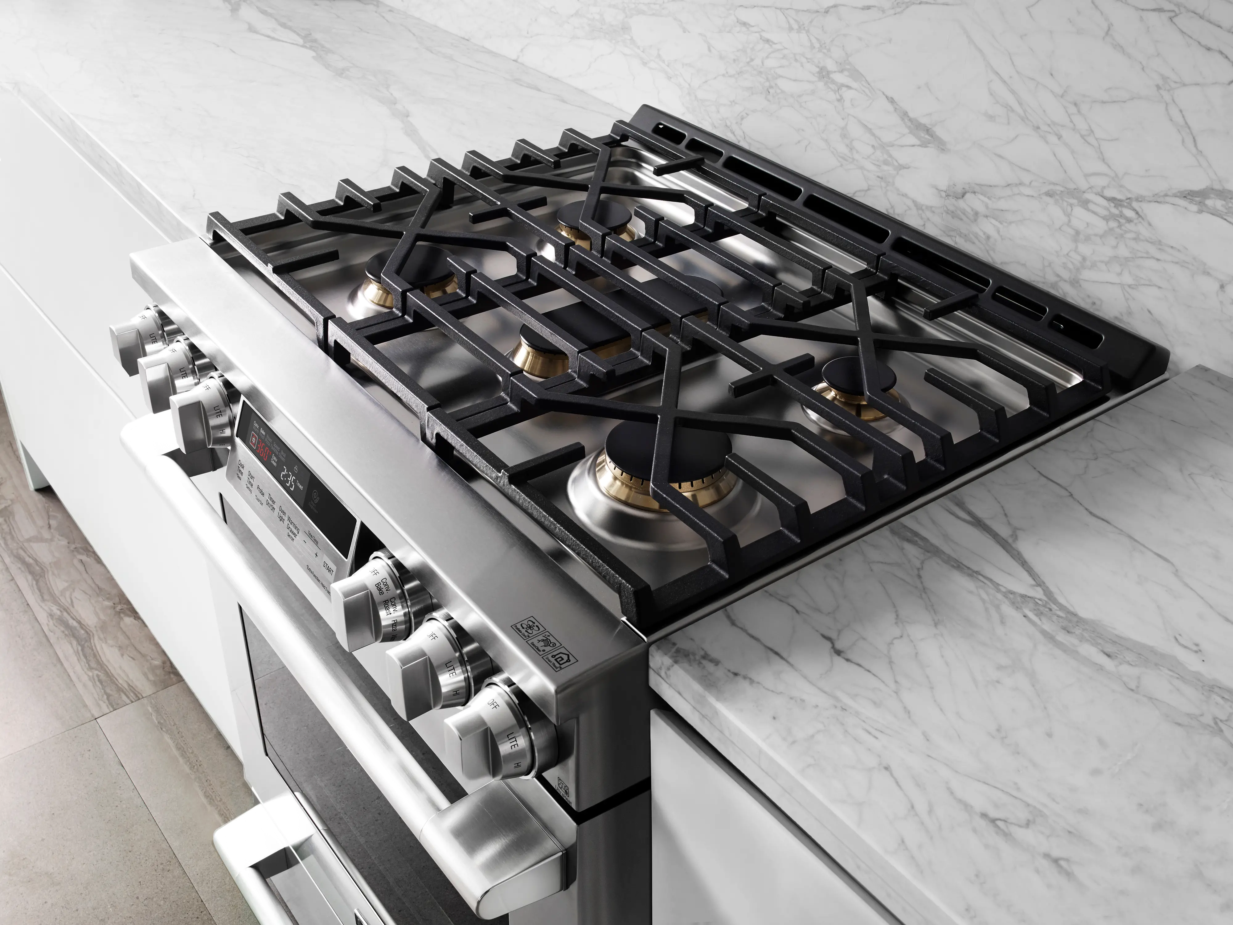 LG Signature Kitchen 30  Slide-In Gas Range - Stainless Steel-4