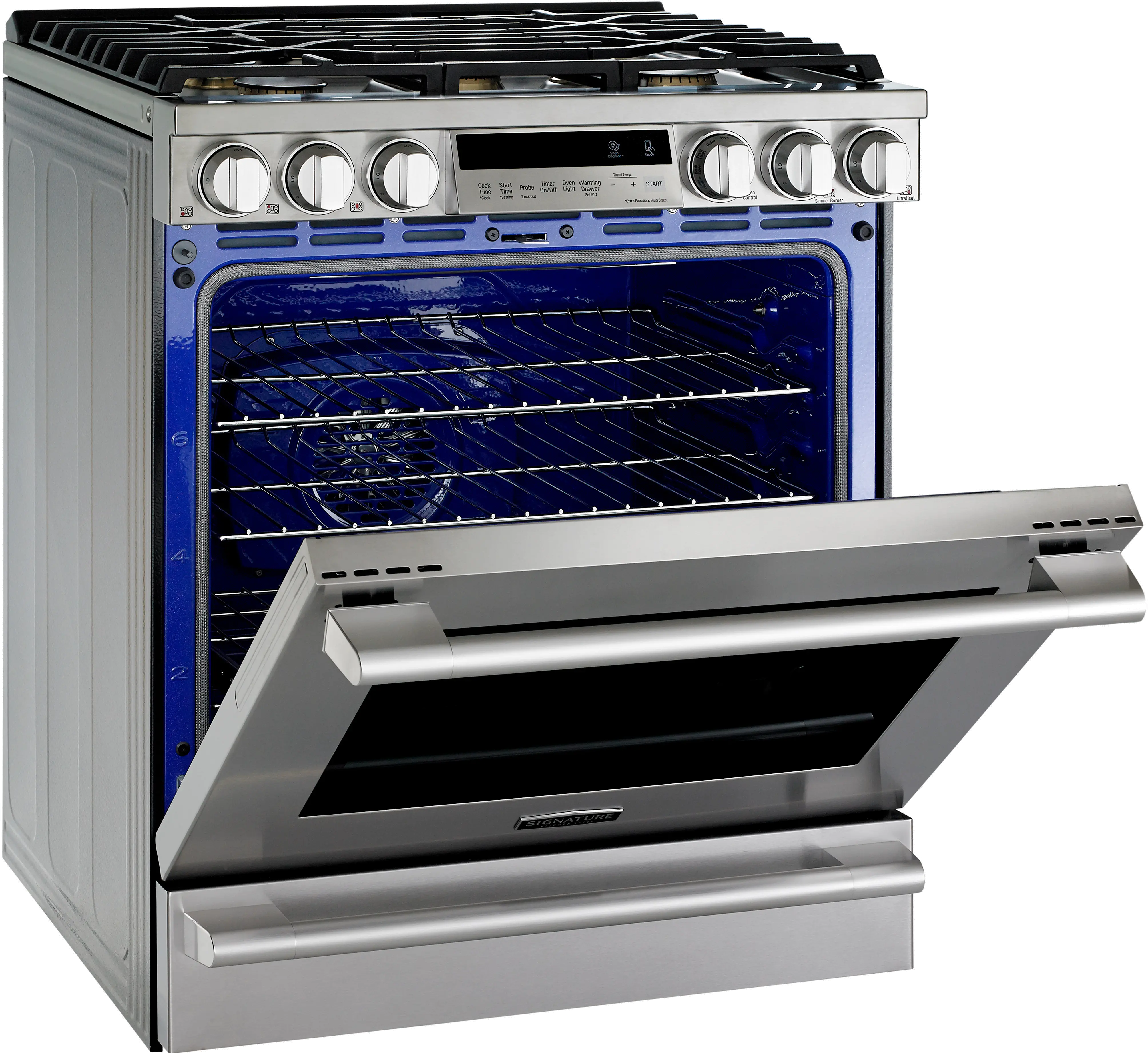 LG Signature Kitchen 30  Slide-In Gas Range - Stainless Steel-5