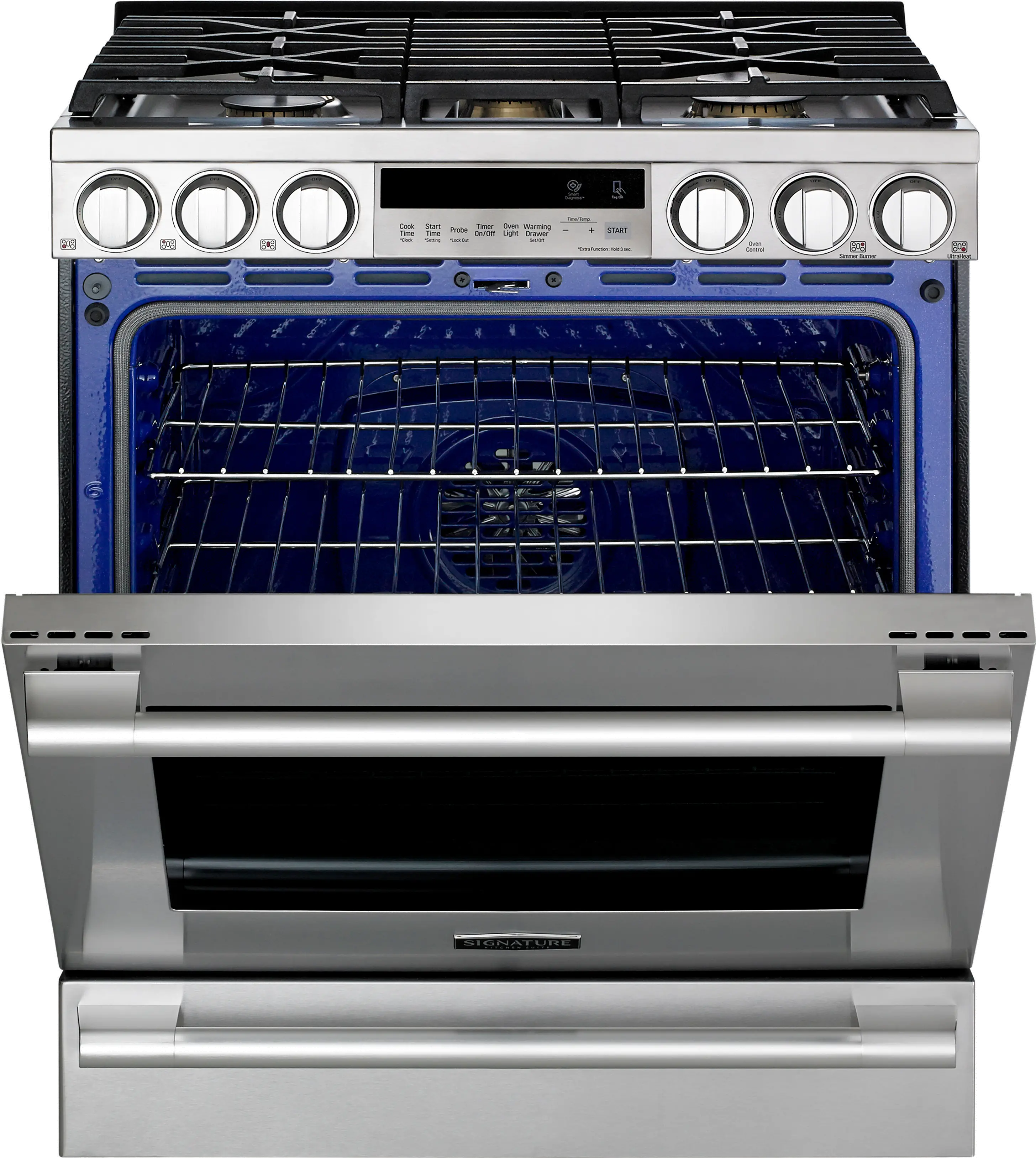 LG Signature Kitchen 30  Slide-In Gas Range - Stainless Steel-6