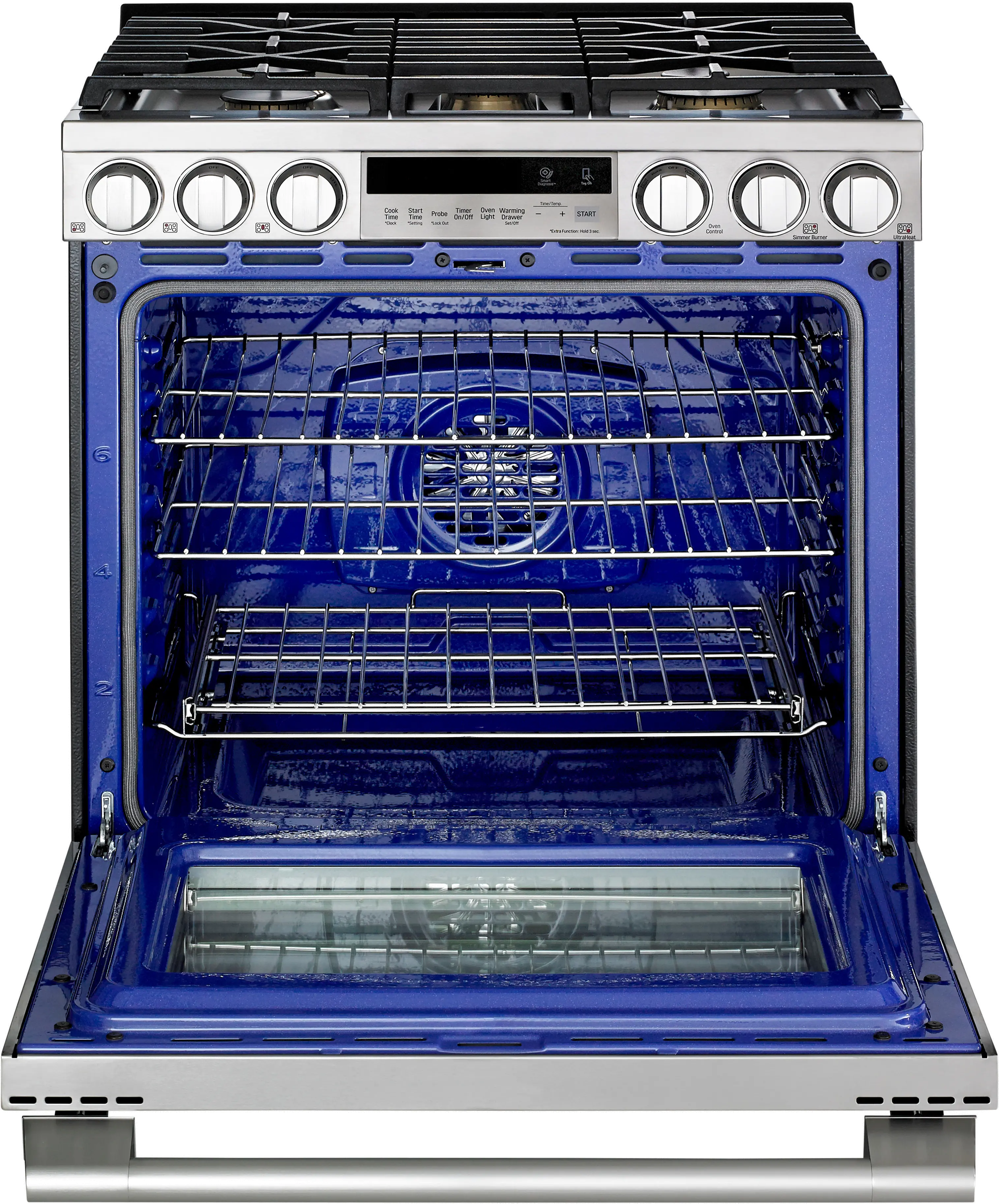 LG Signature Kitchen 30  Slide-In Gas Range - Stainless Steel-7