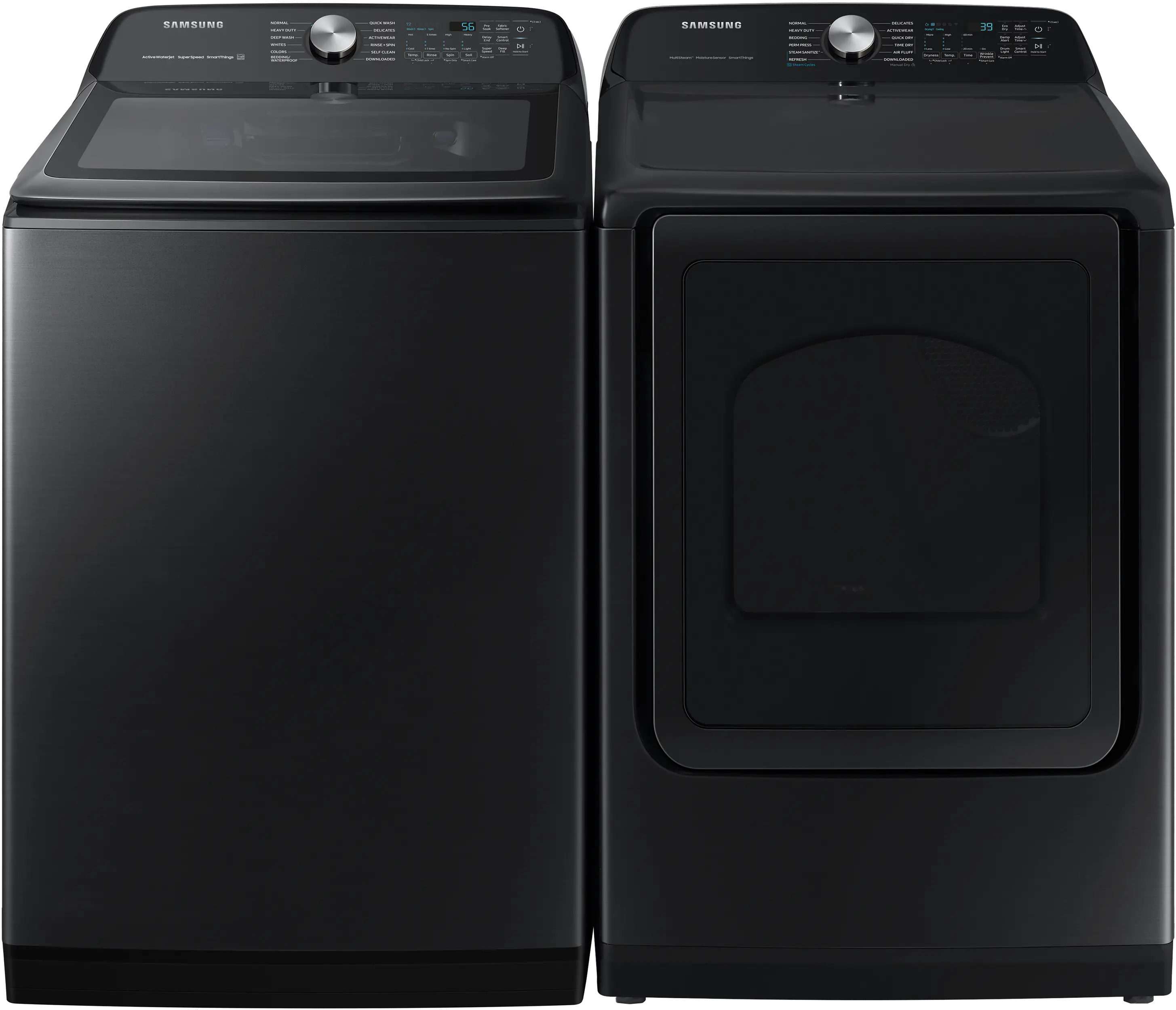 .SUG-B/B-5500-GAS-PR Samsung Top Load Washer and Gas Dryer Set - Black, 52A5500V-1