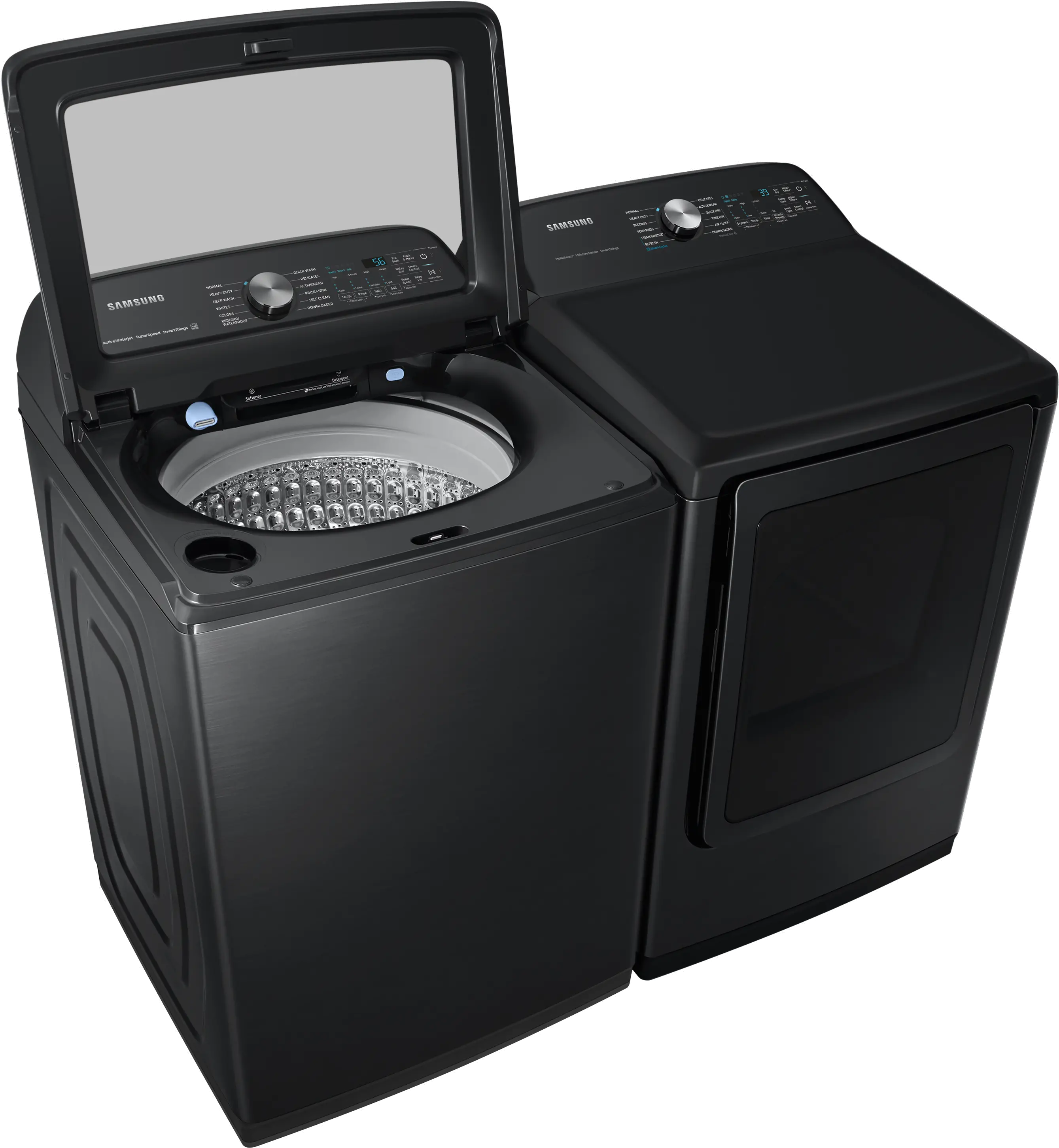 .SUG-B/B-5500-GAS-PR Samsung Top Load Washer and Gas Dryer Set - Black, 52A5500V-2