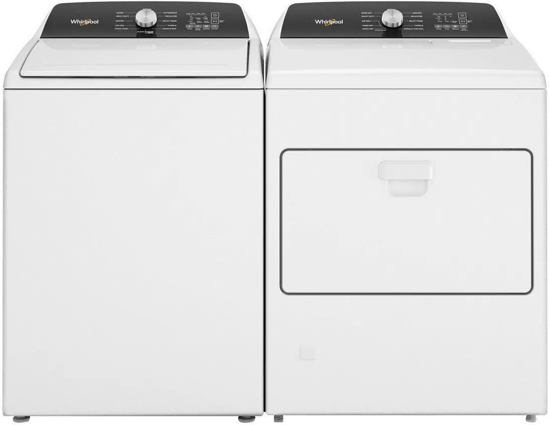 .WHP-W/W-5010-ELE-PR Whirlpool Electric Washer and Dryer Set - White, W5010-2