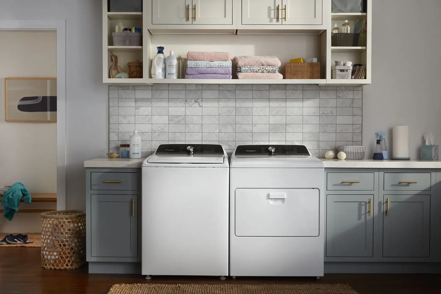 .WHP-W/W-5010-ELE-PR Whirlpool Electric Washer and Dryer Set - White, W5010-3