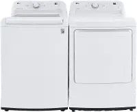 .LG-W/W-7000-ELE--PR LG Electric Top Load Washer and Dryer Set - White, 7000W