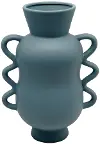 10.25  Matte Blue Porcelain Vase