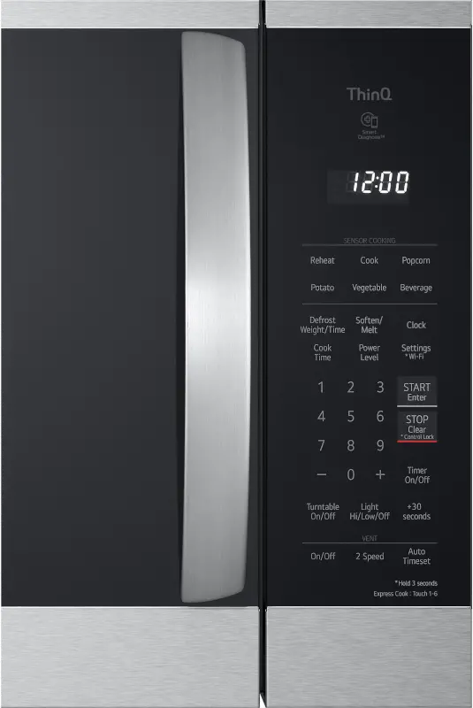 MVEM1825F LG 1.8 cu ft Over the Range Microwave - Stainless Steel-2