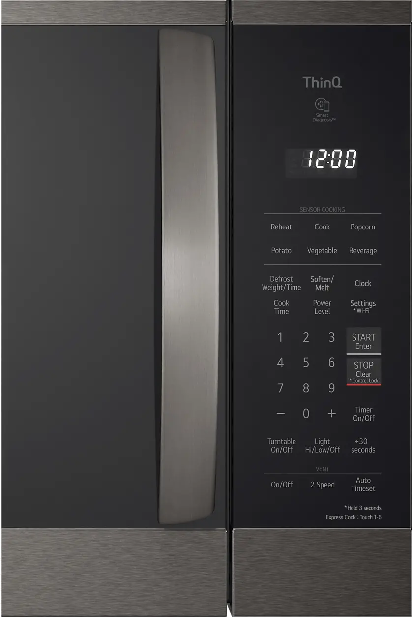 MVEM1825D LG 1.8 cu ft Over the Range Microwave - Black Stainless Steel-3
