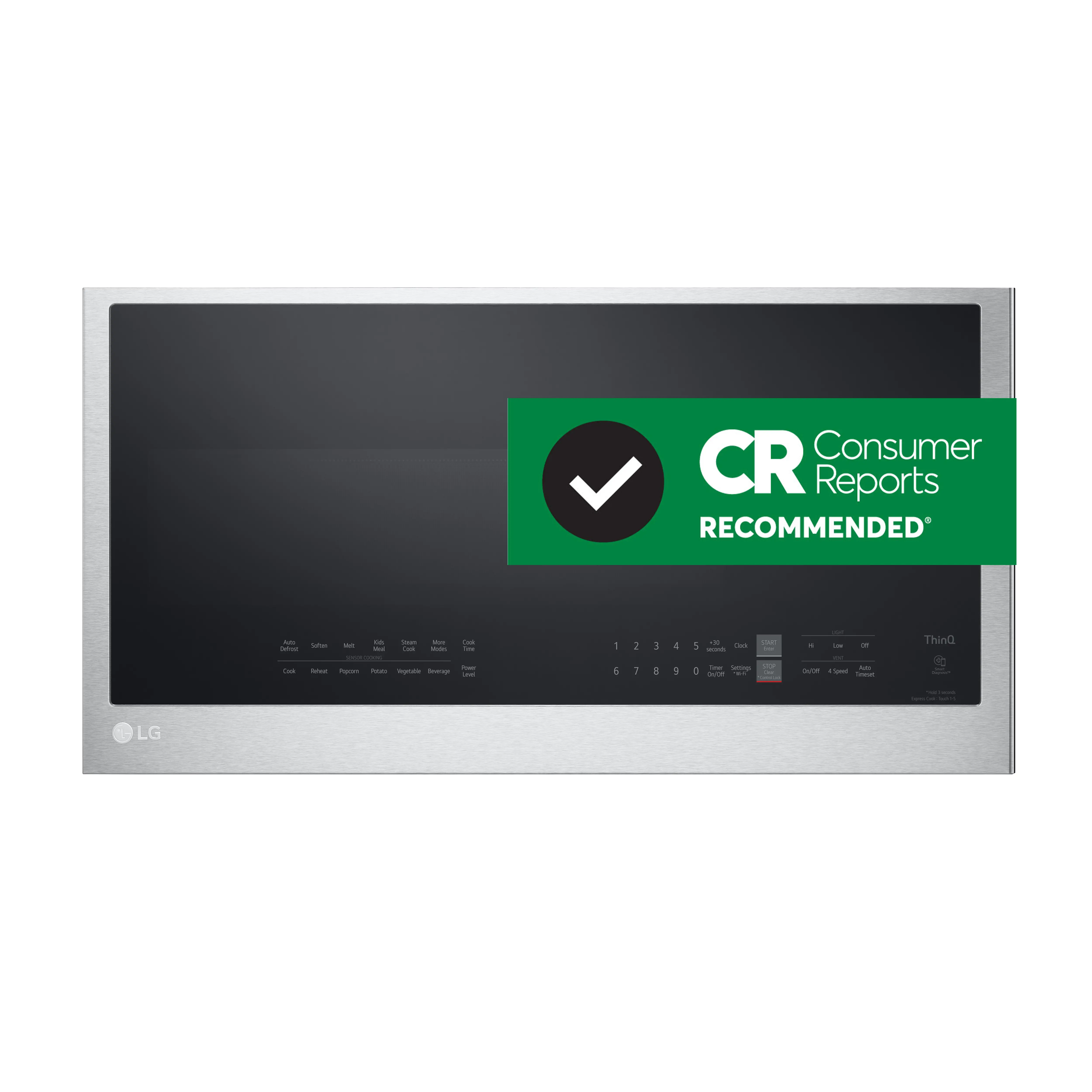 MVEL2033F LG 2 cu ft Over the Range Microwave - Stainless Steel-2