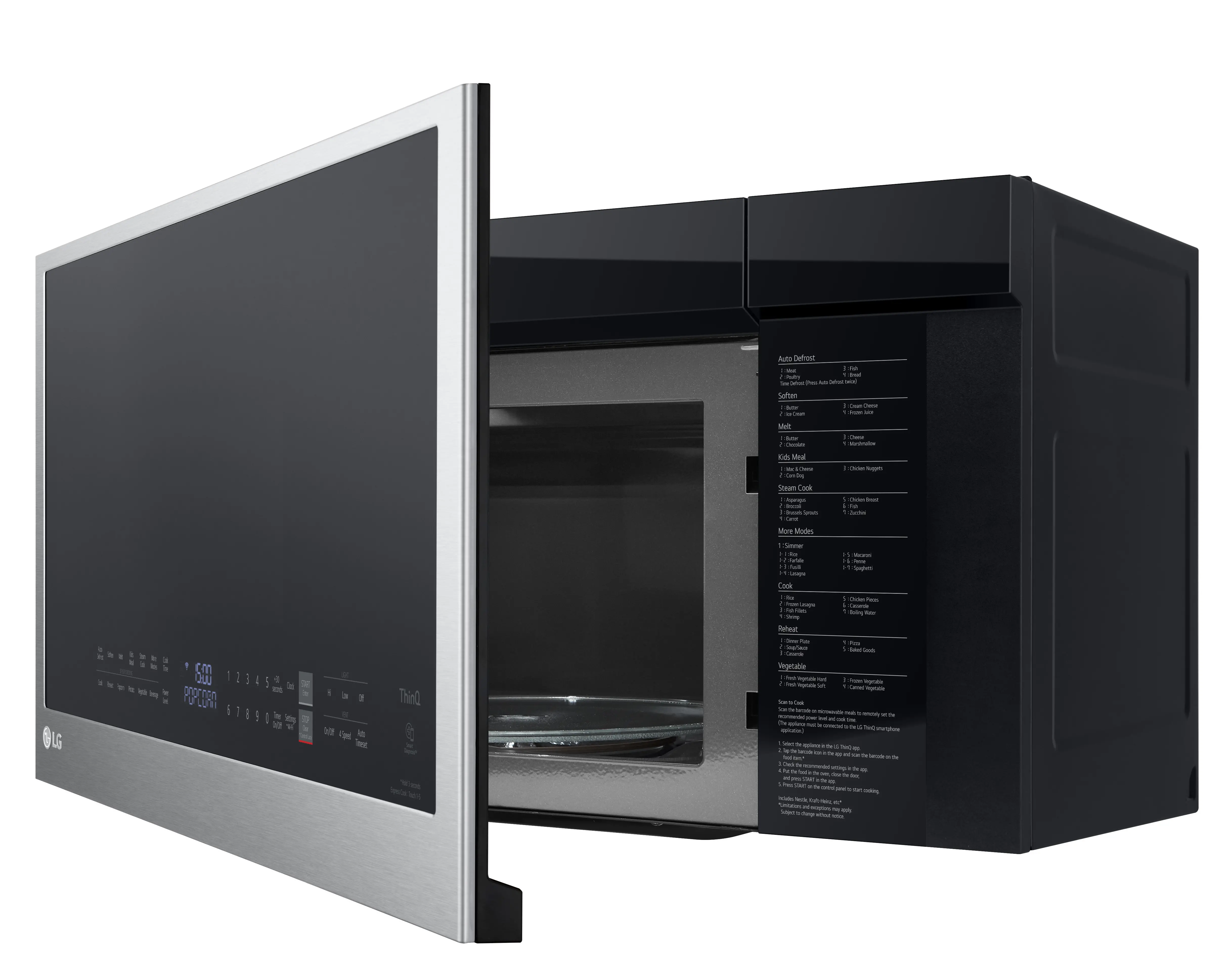 MVEL2033F LG 2 cu ft Over the Range Microwave - Stainless Steel-6