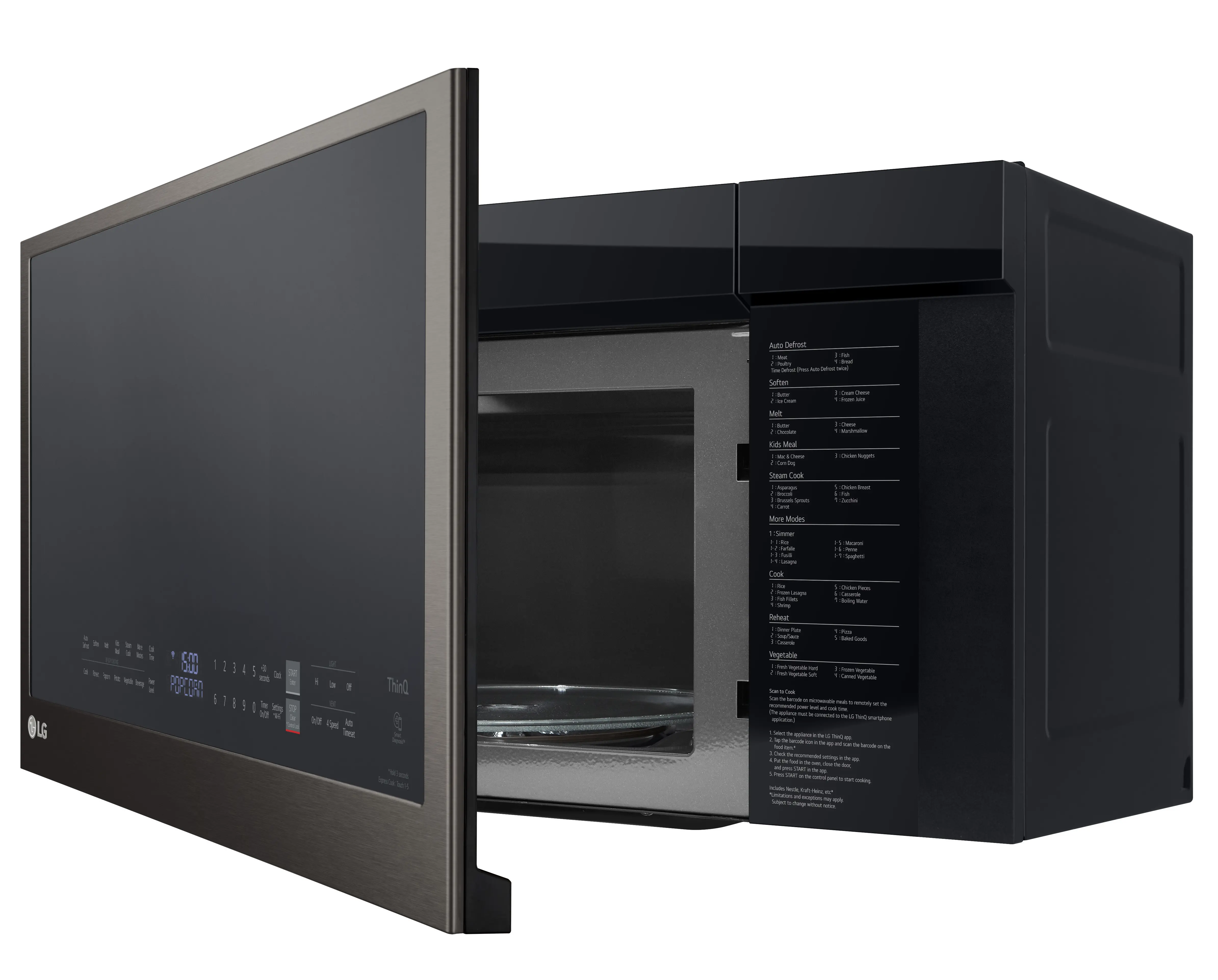 MVEL2033D LG 2 cu ft Over the Range Microwave - Black Stainless Steel-7