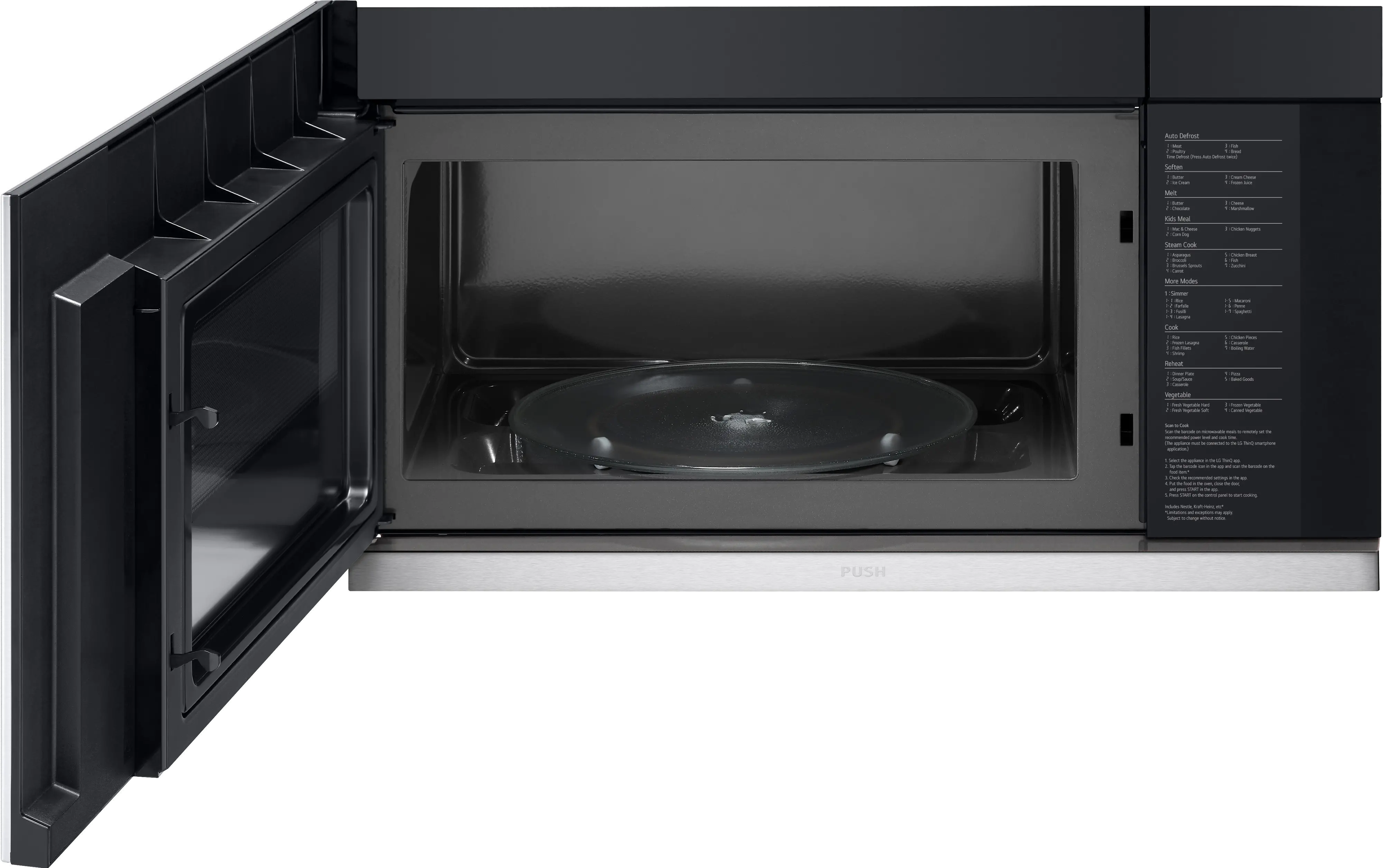 MVEL2137F LG 2.1 cu ft Over the Range Microwave - Stainless Steel-2