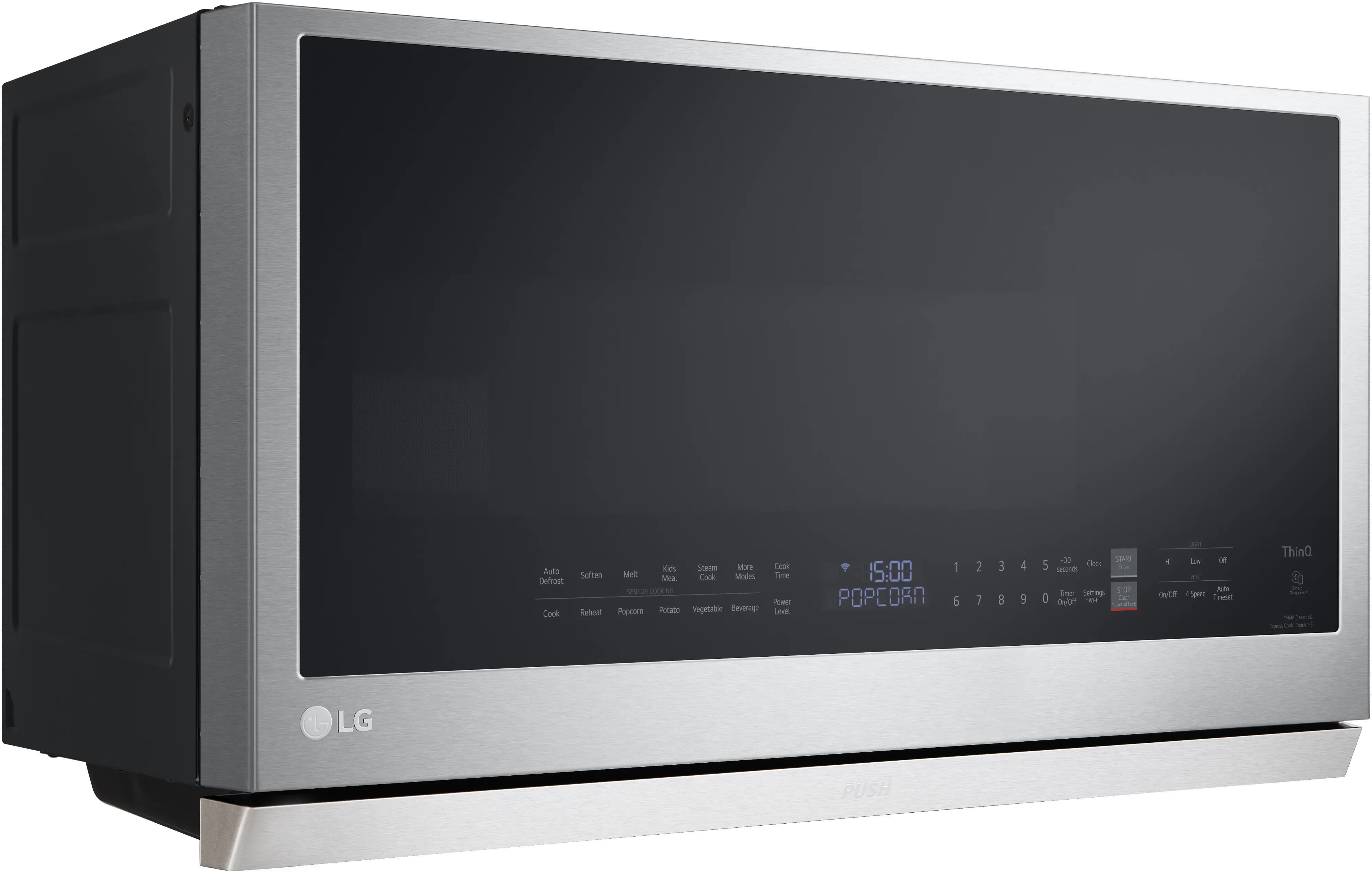 MVEL2137F LG 2.1 cu ft Over the Range Microwave - Stainless Steel-3