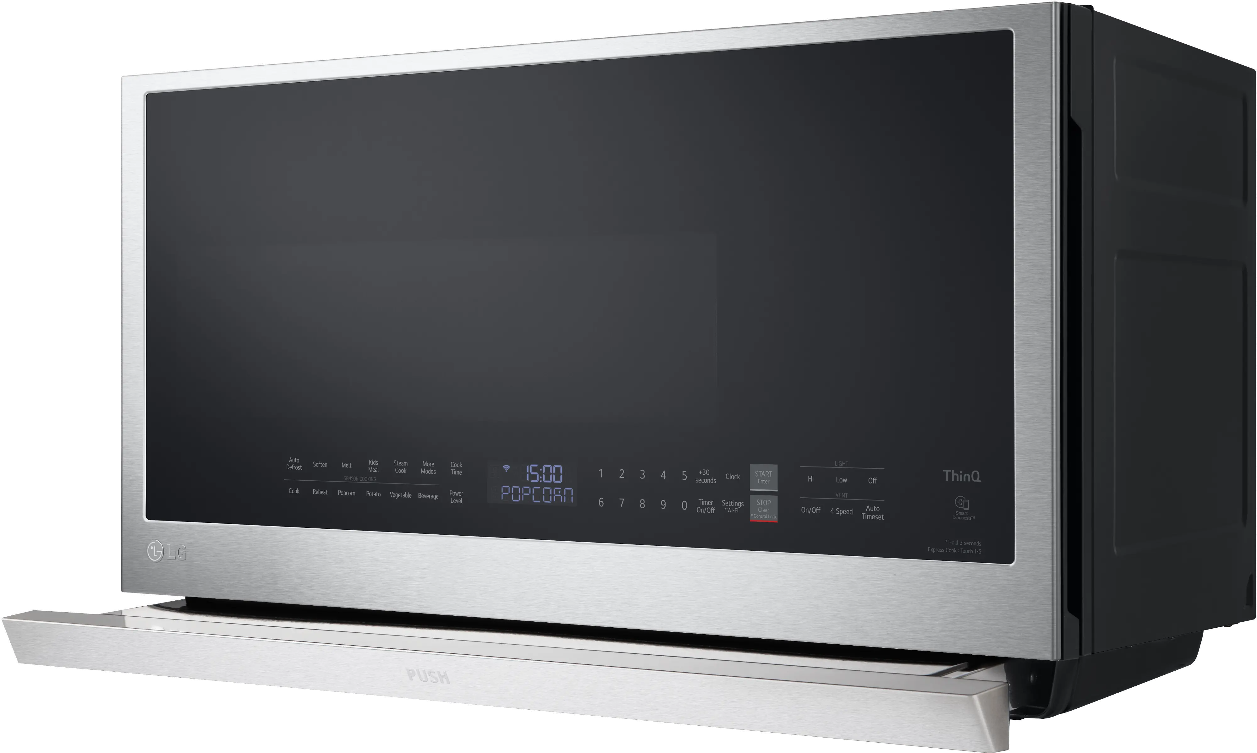 MVEL2137F LG 2.1 cu ft Over the Range Microwave - Stainless Steel-7