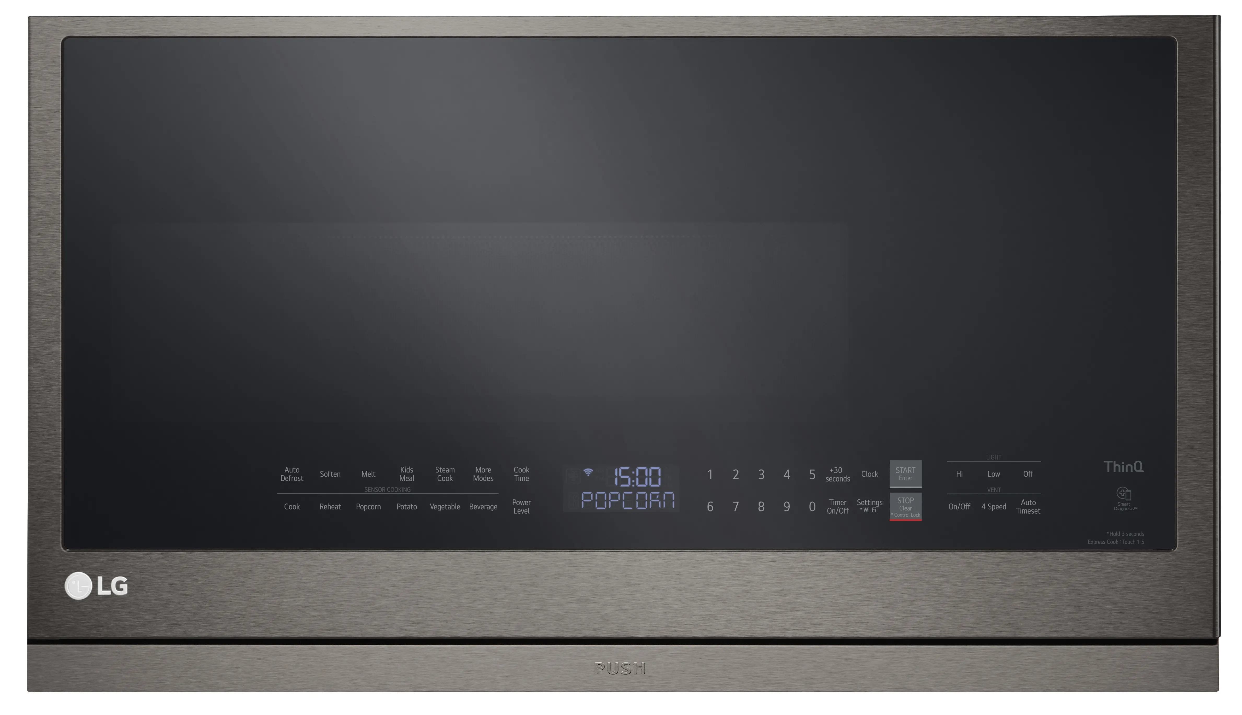 MVEL2137D LG 2.1 cu ft Over the Range Microwave - Black Stainless Steel-1