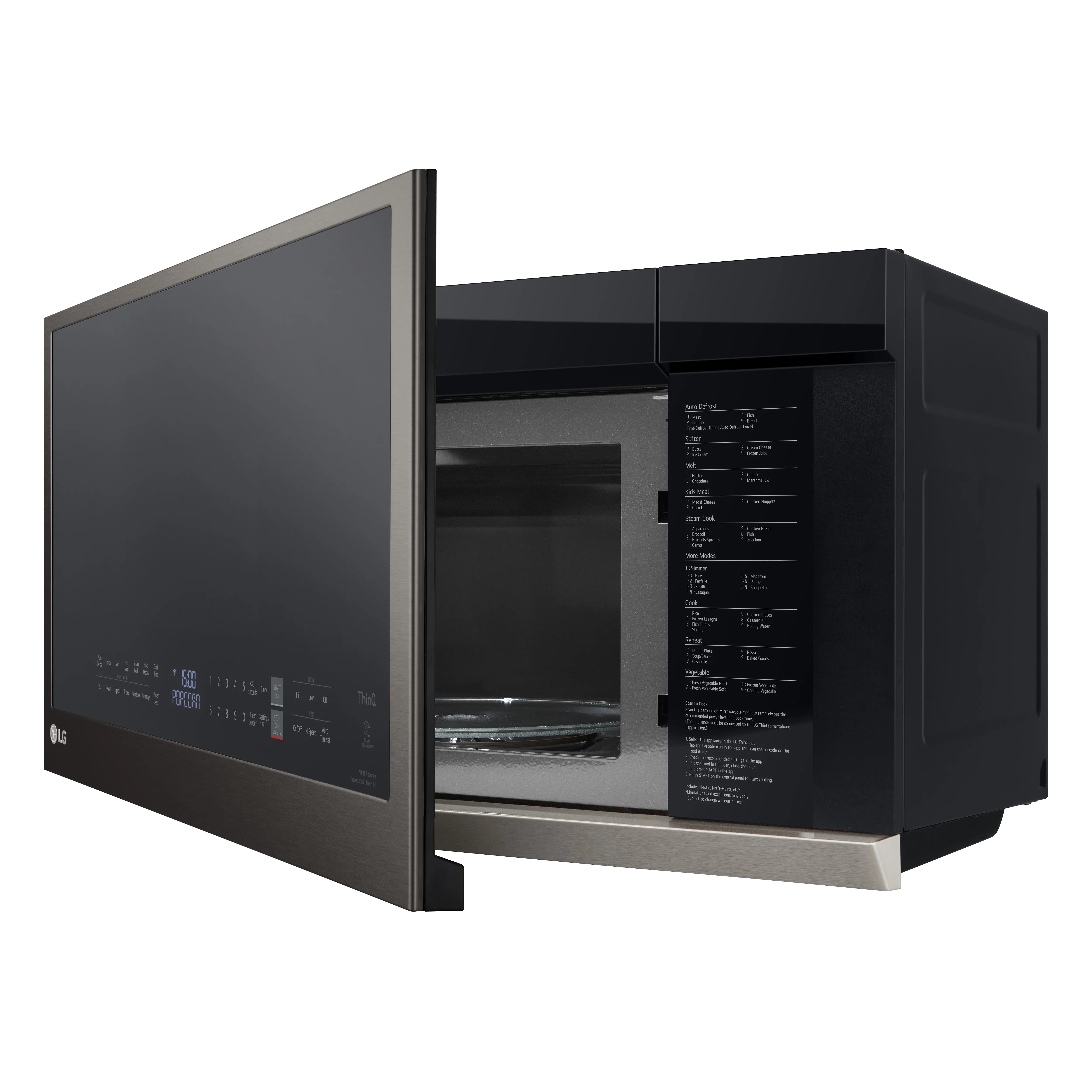 MVEL2137D LG 2.1 cu ft Over the Range Microwave - Black Stainless Steel-5