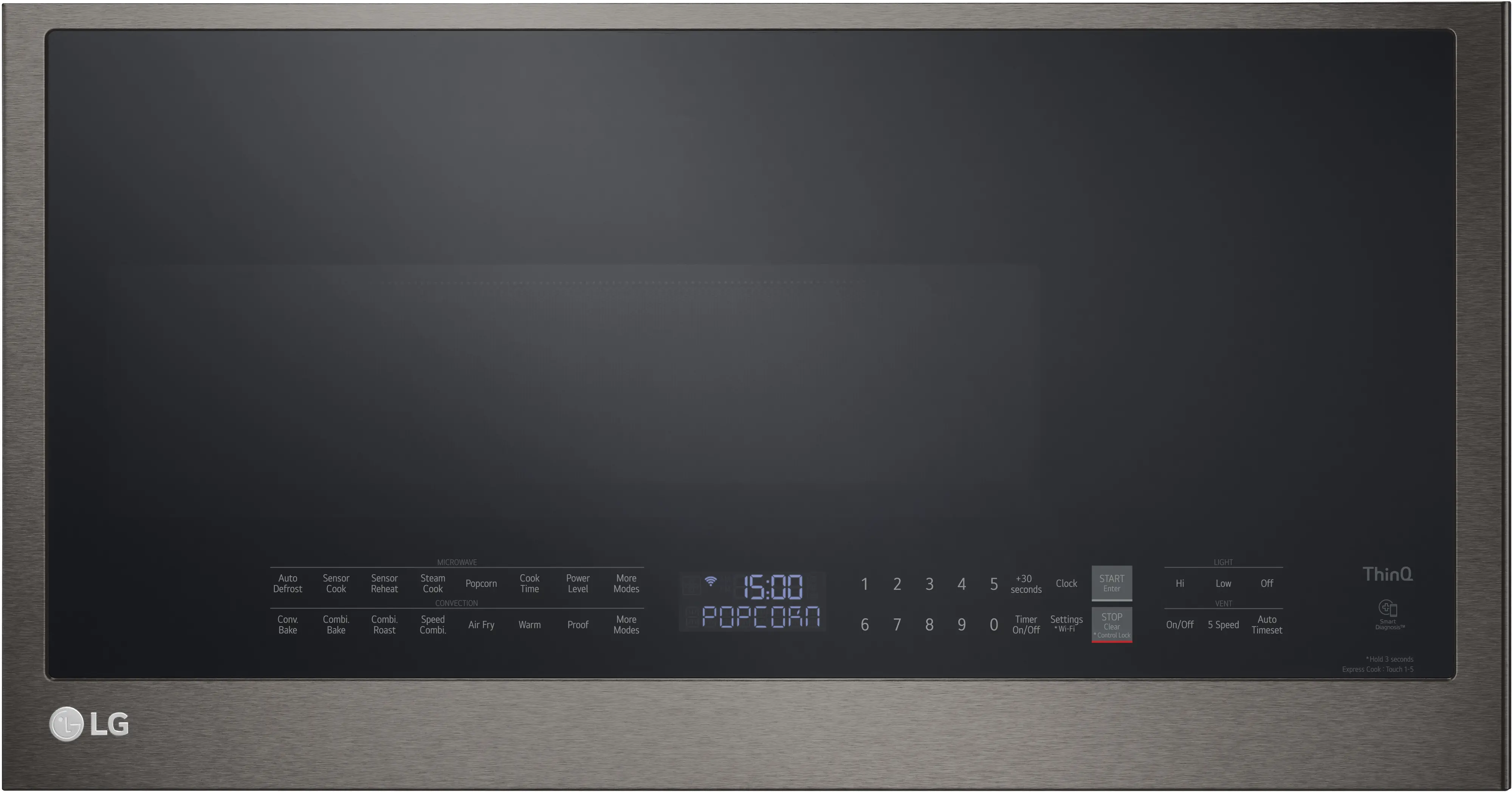 MHEC1737D LG 1.7 cu ft Over the Range Microwave - Black Stainless Steel-1