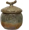 CF3539/ACORN-CANISTR Glazed Brown Acorn Canister