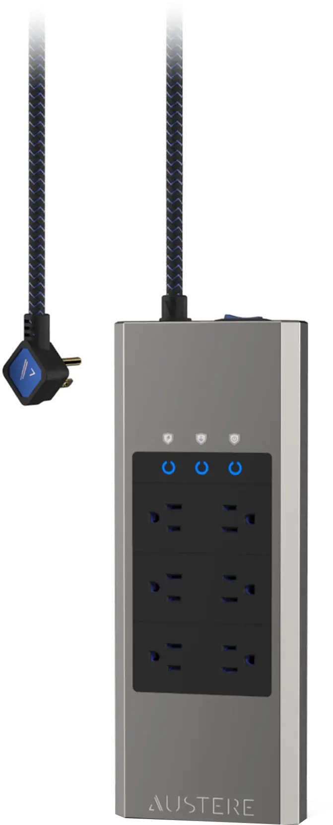 Austere V Series Power 6-Outlet Surge Protector with Omniport USB-1