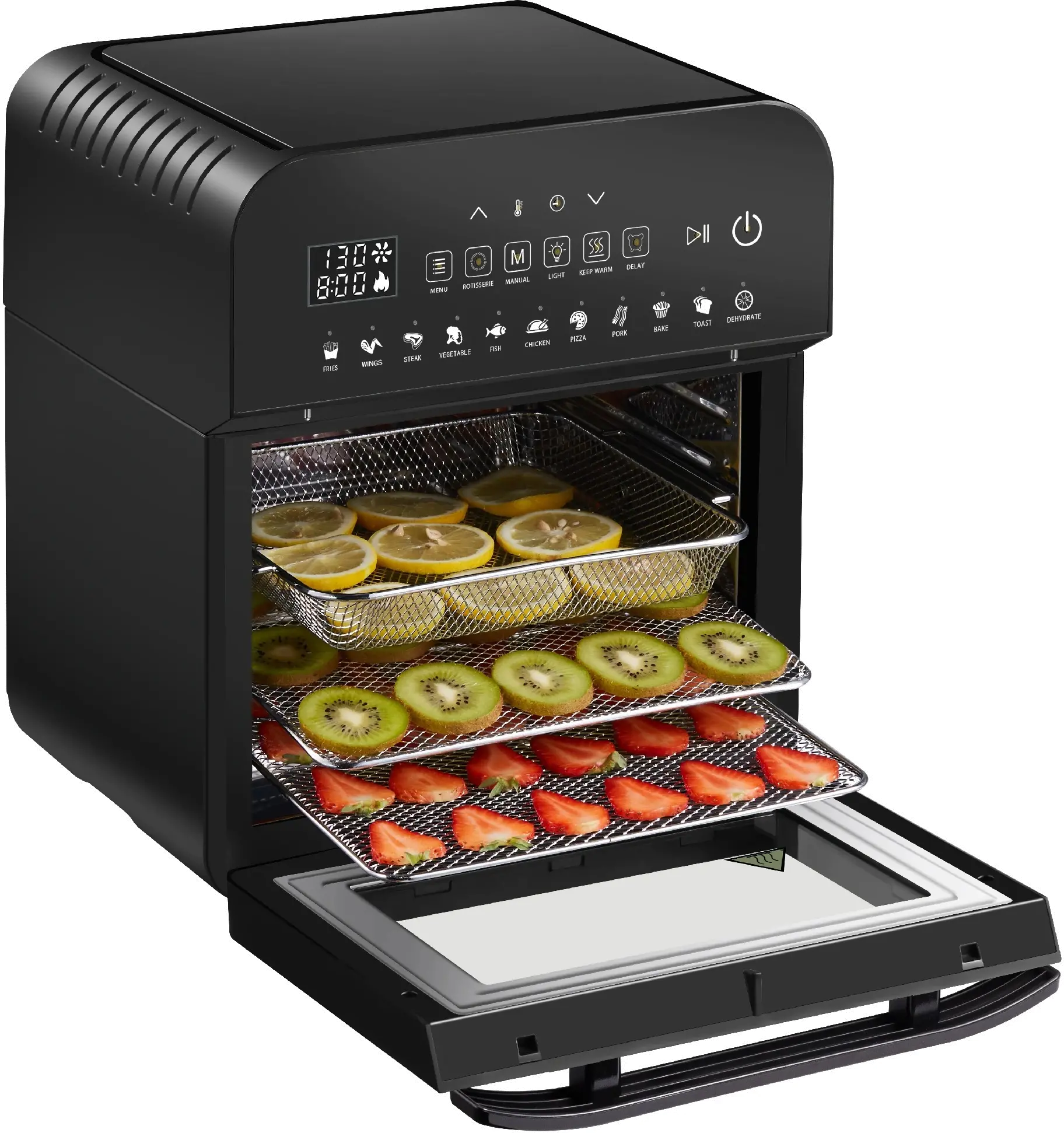 GoWise Air Fryer Ultra with Rotisserie - Black-4