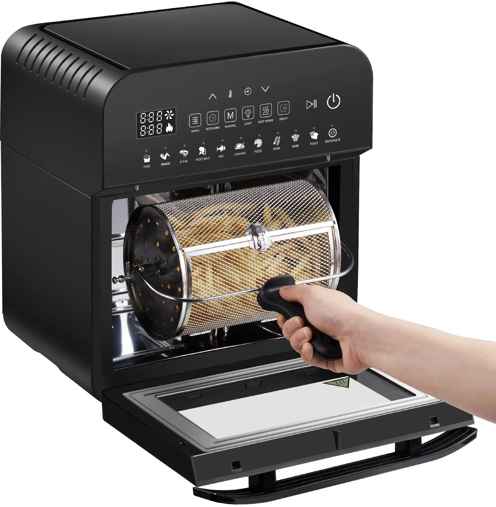 GoWise Air Fryer Ultra with Rotisserie - Black-5
