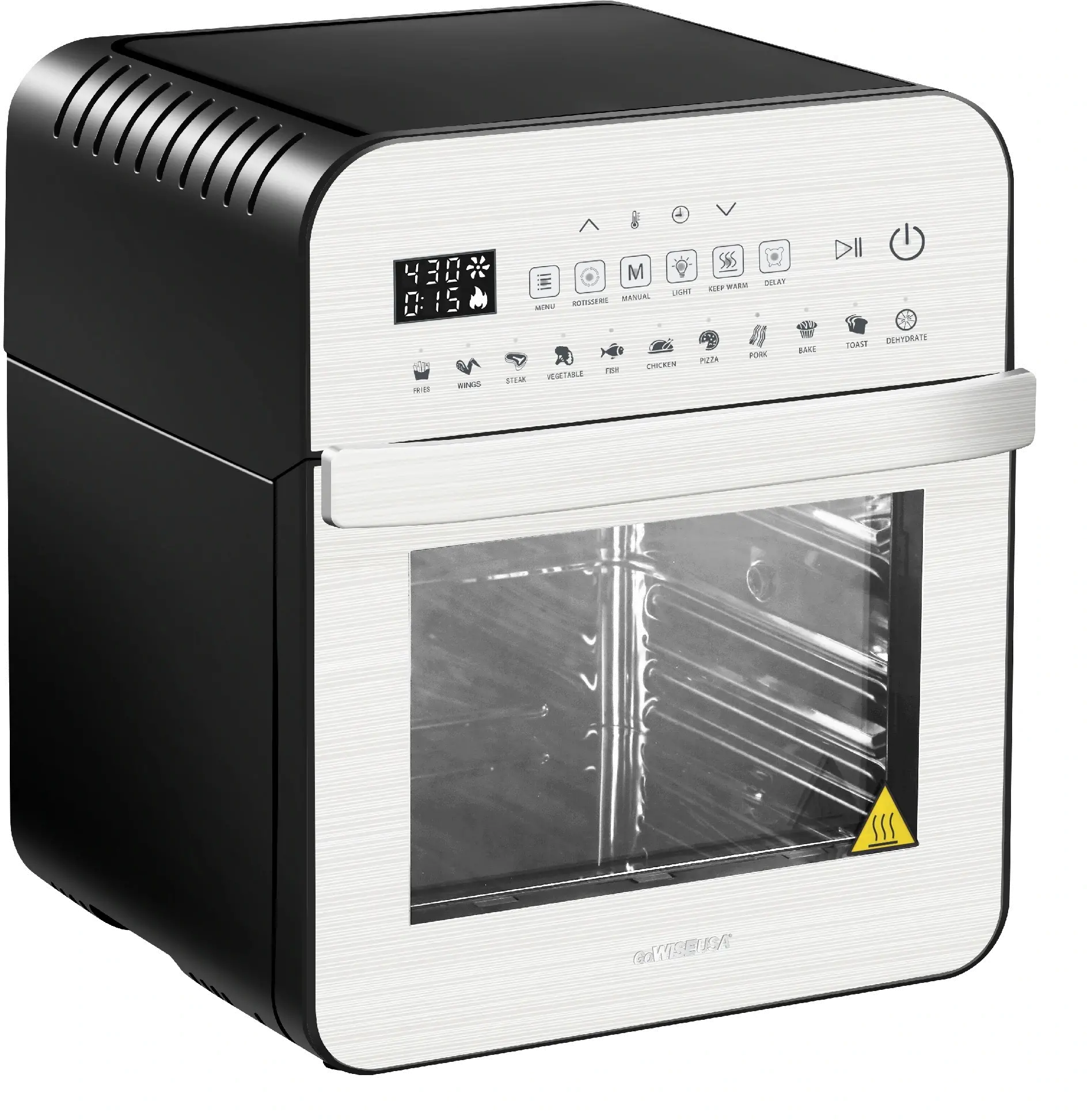 GoWise Air Fryer Ultra with Rotisserie - Stainless Steel-1