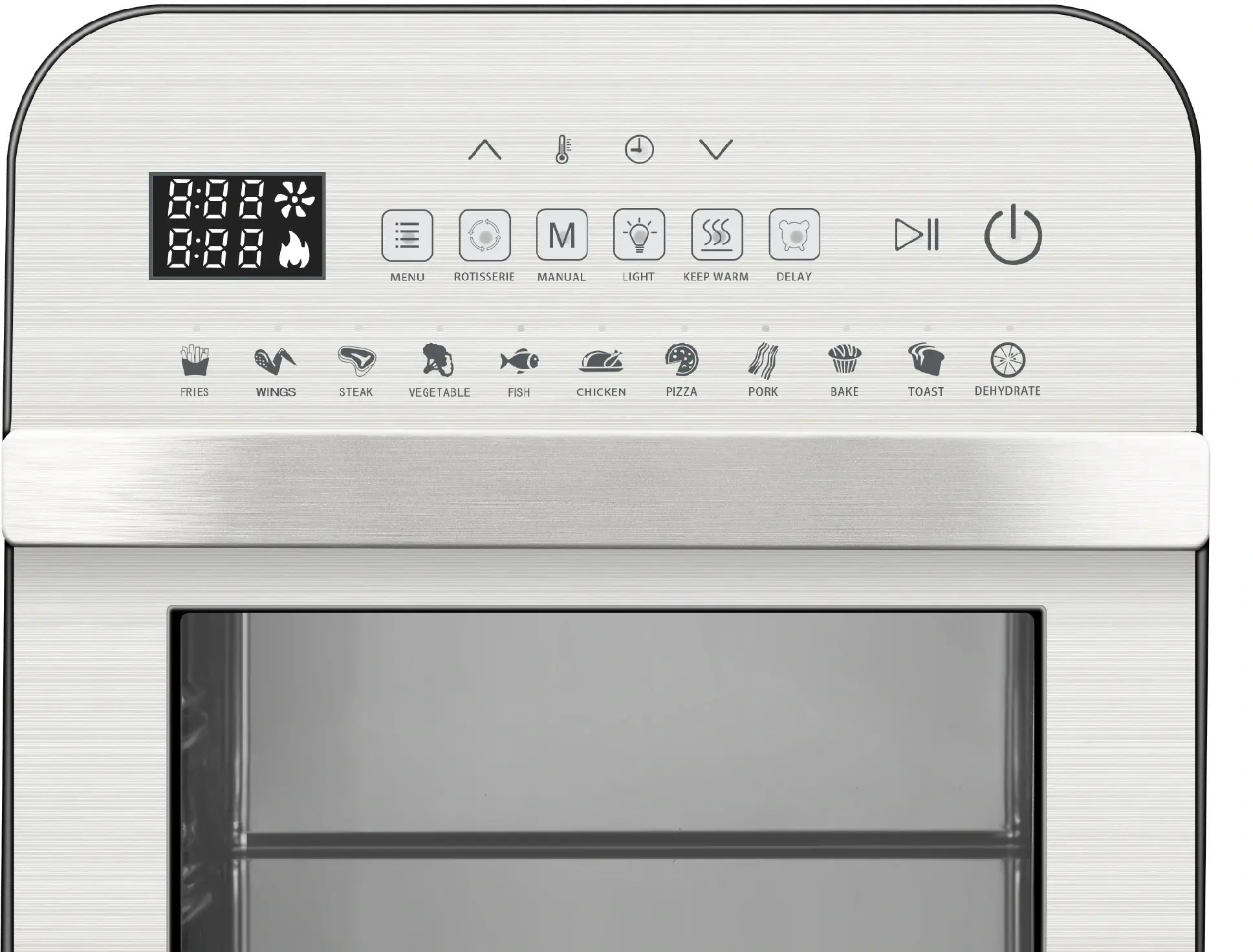 GoWise Air Fryer Ultra with Rotisserie - Stainless Steel-3