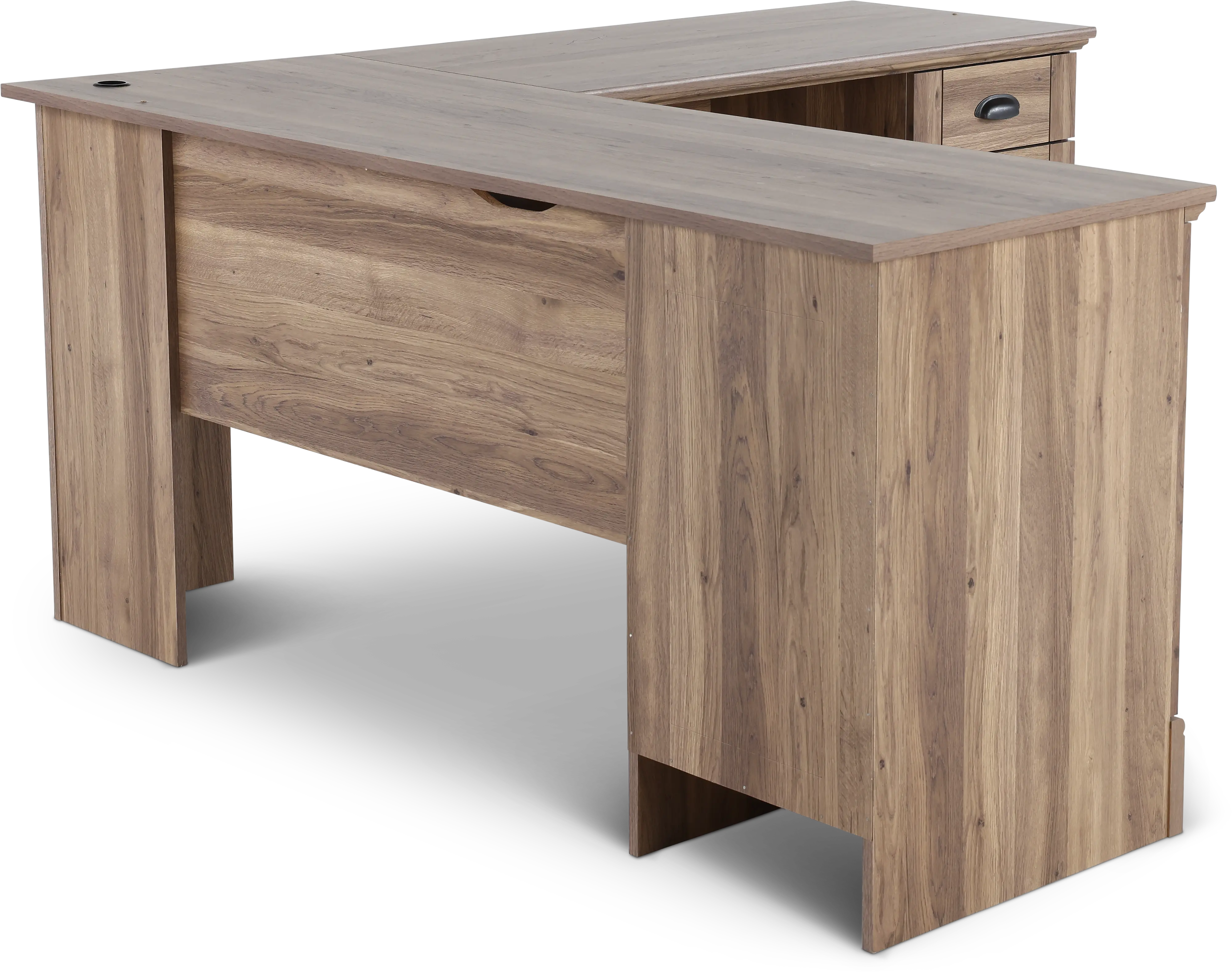 Harborview Brown Corner L-Desk-5