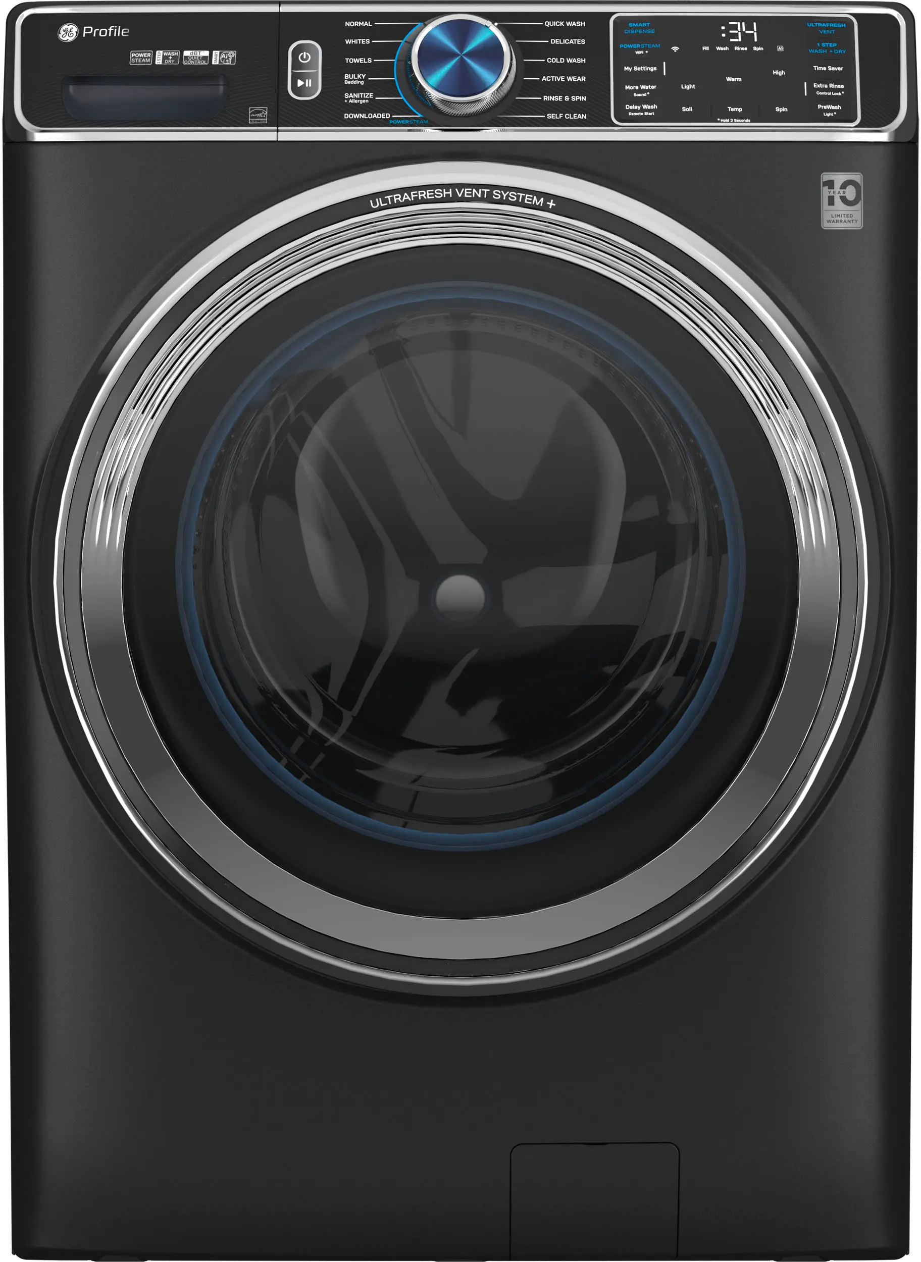 PFW950SPTDS GE Profile 5.3 cu ft Front Load Washer - Black-1
