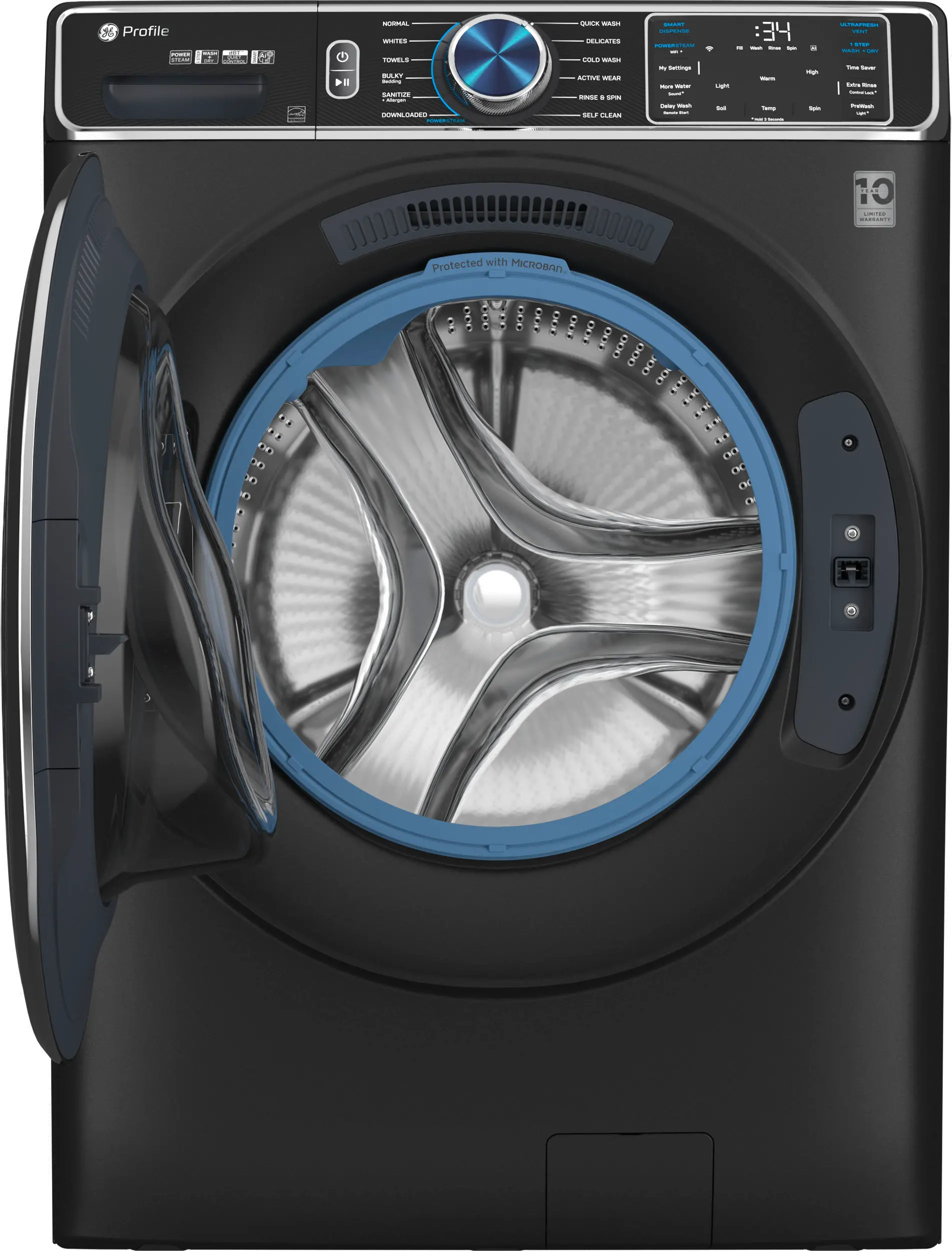 PFW950SPTDS GE Profile 5.3 cu ft Front Load Washer - Black-3