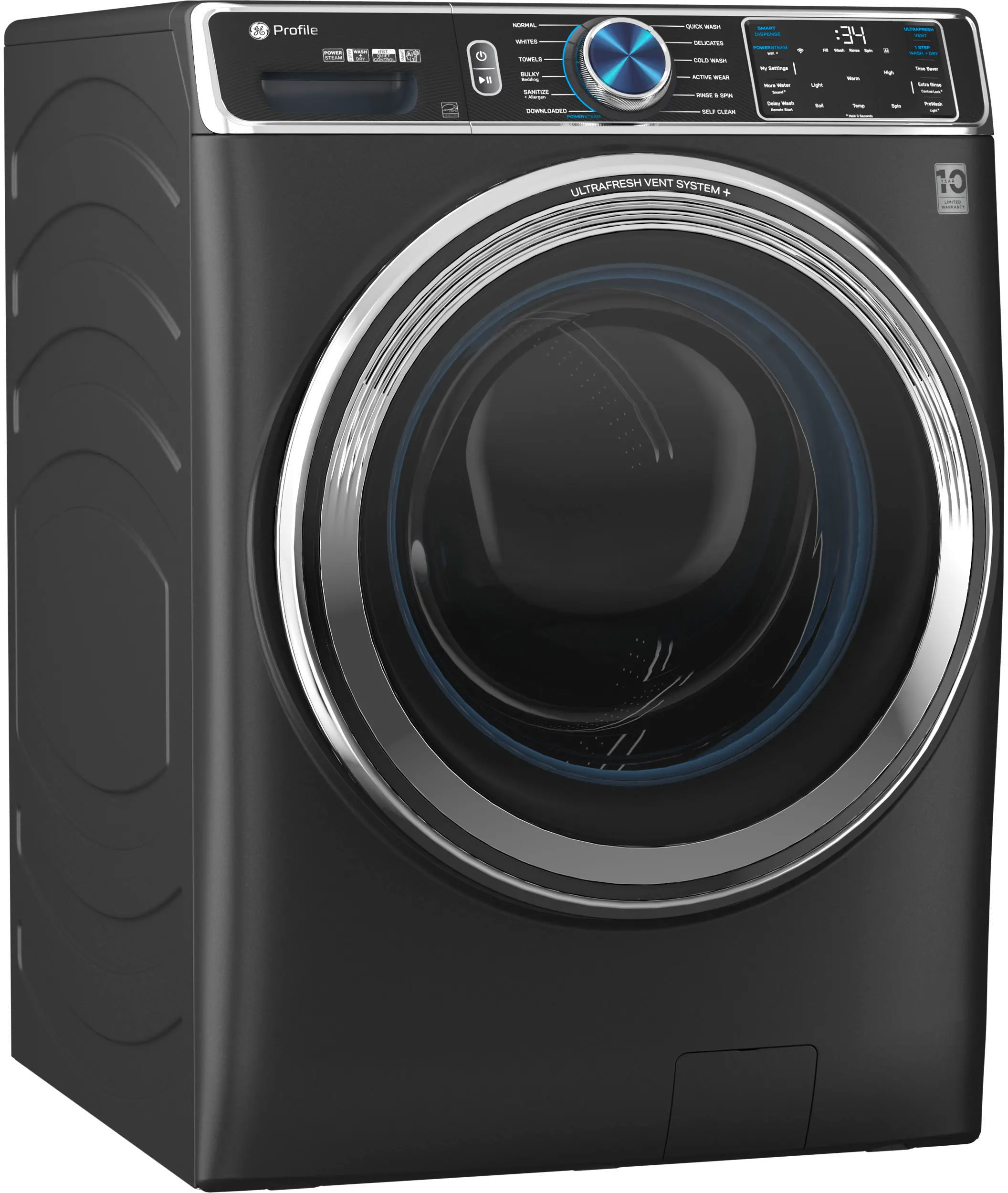 PFW950SPTDS GE Profile 5.3 cu ft Front Load Washer - Black-4