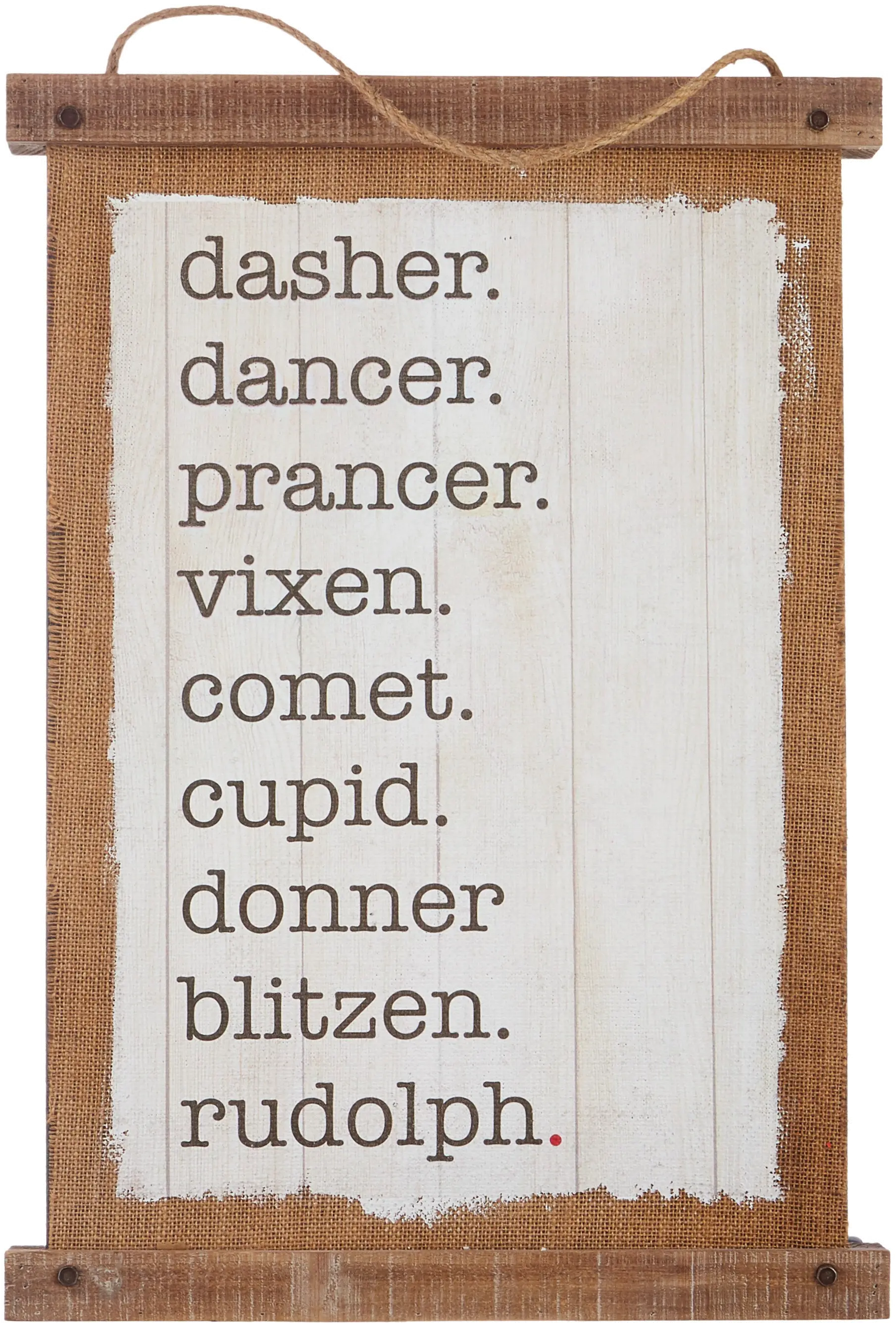 Reindeer Name 24 Inch Wall Art-1