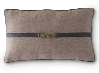 Brown and Tan Wool Pillow