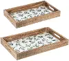 Assorted Large Green Pine Box Tray